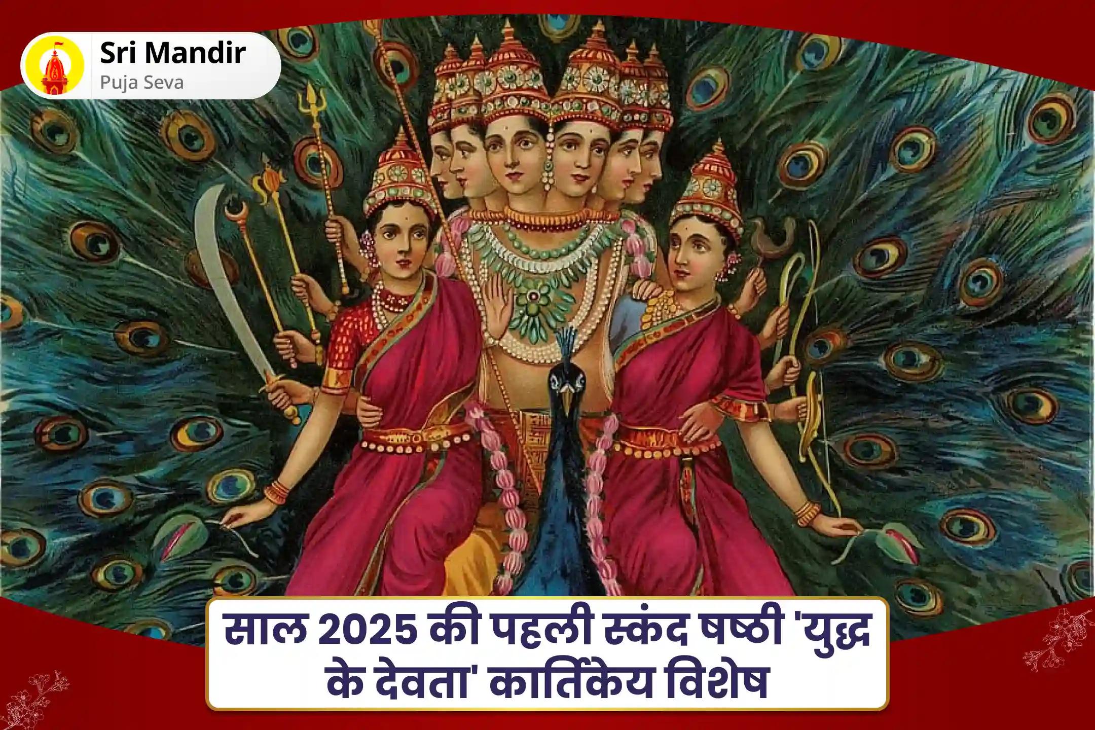 जीवन में शत्रुओं और बाधाओं पर विजय का आशीष पाने के लिए साल 2025 की पहली स्कंद षष्ठी! 'युद्ध के देवता' कार्तिकेय विशेष शत्रु संहार मुरुगन त्रिशति होम