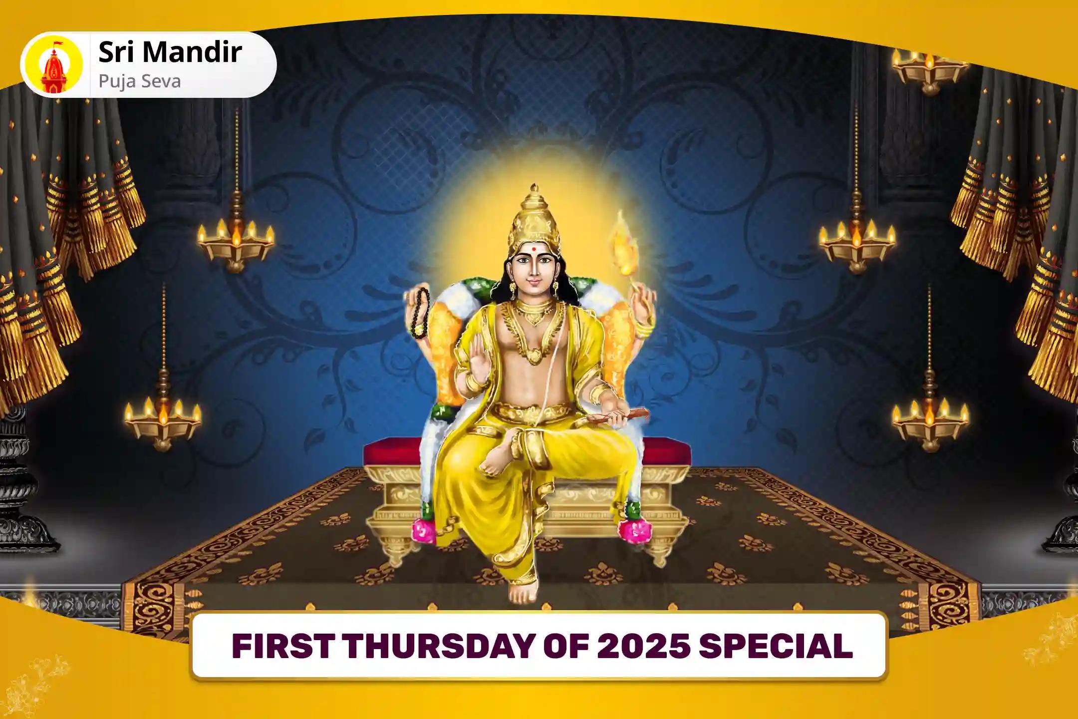 First Thursday of 2025 Special 16,000 Brihaspati Guru Graha Mool Mantra Jaap & Sudarshan Havan For Blessings to Find Ideal Partner and Relationship Bliss this New Year