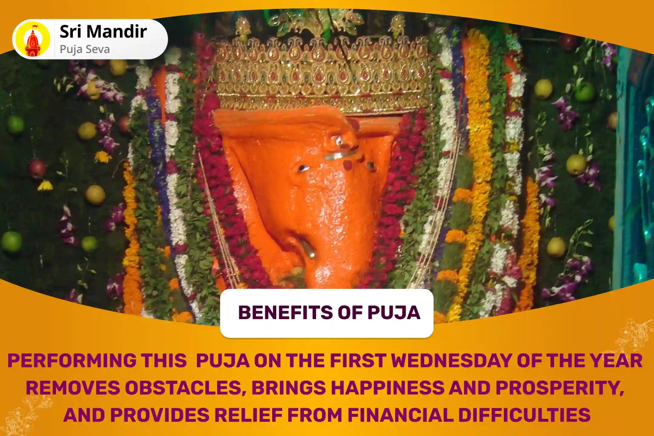 Start of 2025 New Year Rin Nashak Special Rin Nashak Ganesh Stotra Path and 1008 Ganesh Durva Archana for Blessing of Debt-Relief and Abundance of Wealth