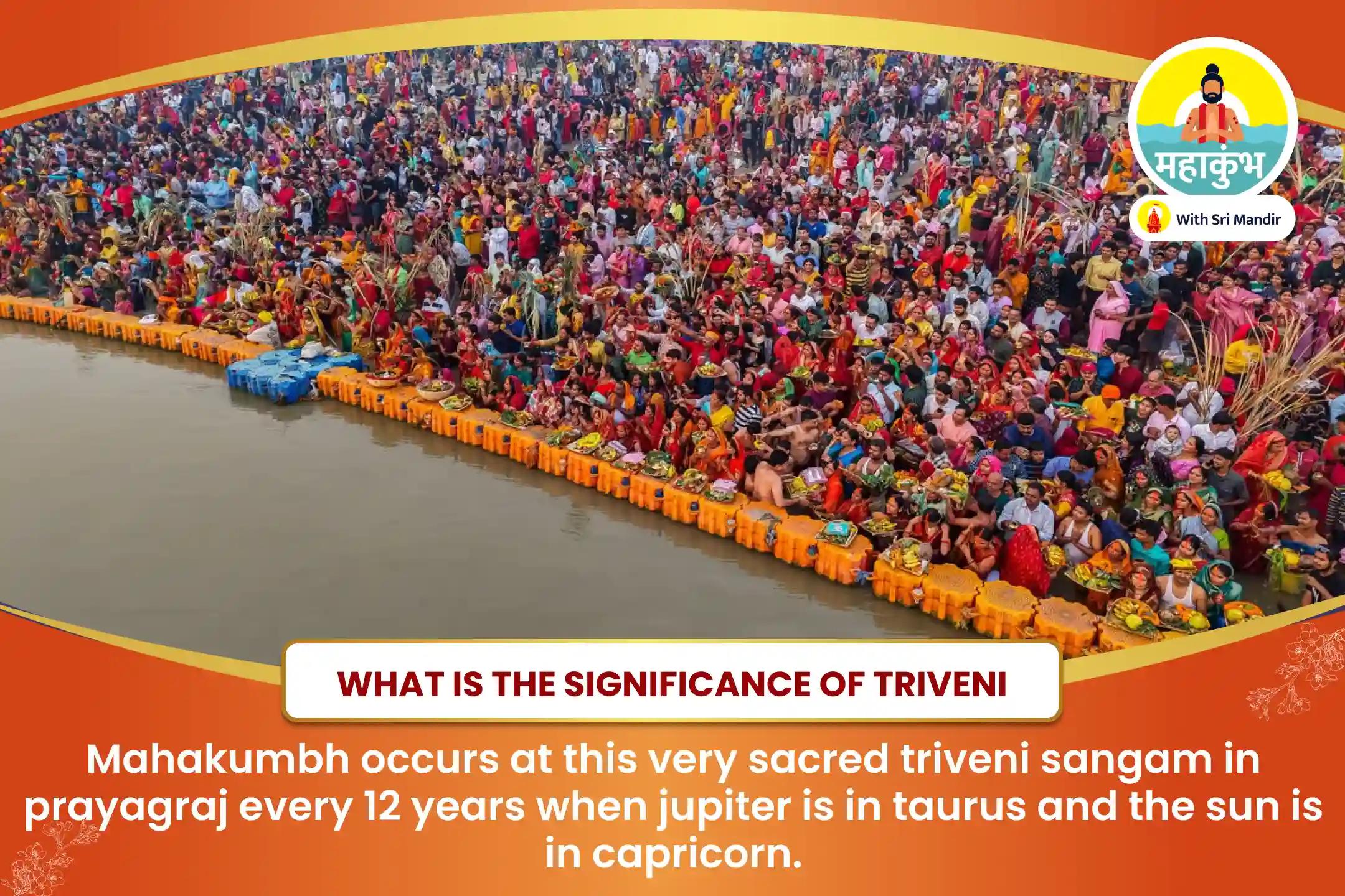 Mahakumbh Nagari Triveni Sangam Special Pitru Dosha Shanti Puja and Triveni Sangam Ganga Aarti for Peace of Ancestor's souls and Resolving Family Disputes