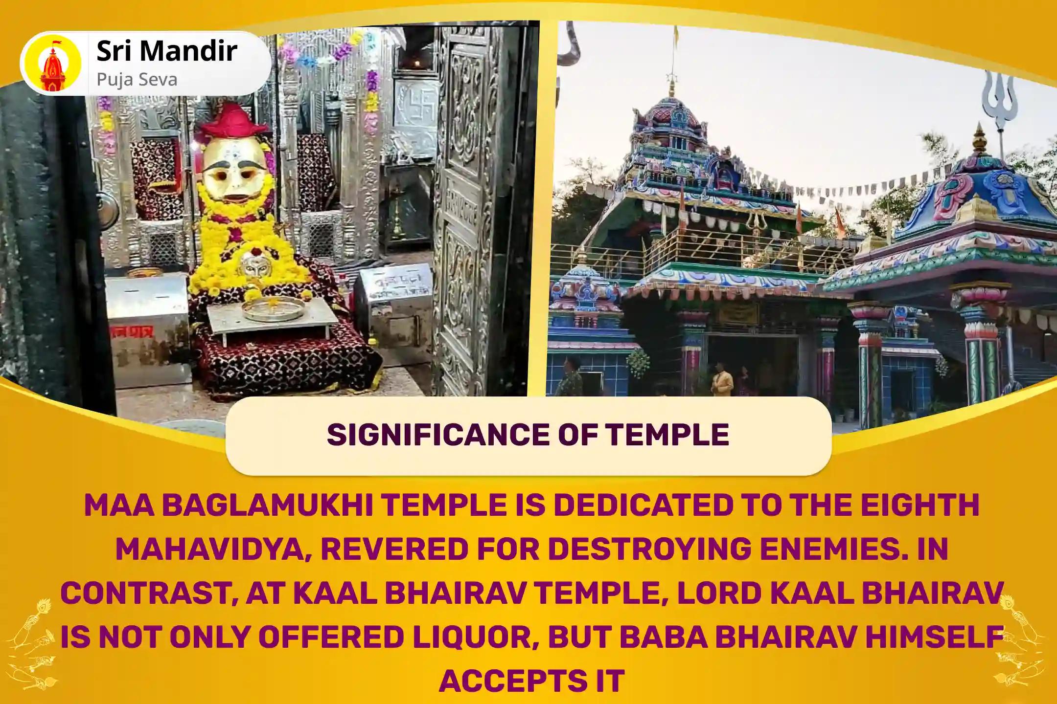 Mauni Amavasya Shatru Nashak Mahakaal Kshetra Combo Maa Bagalamukhi, Kaal Bhairav and Sankat Mochan Hanuman Sarva Kasht Nivaran Puja and Yagya for Protection from Enemies, Destroying Negativity and Removing