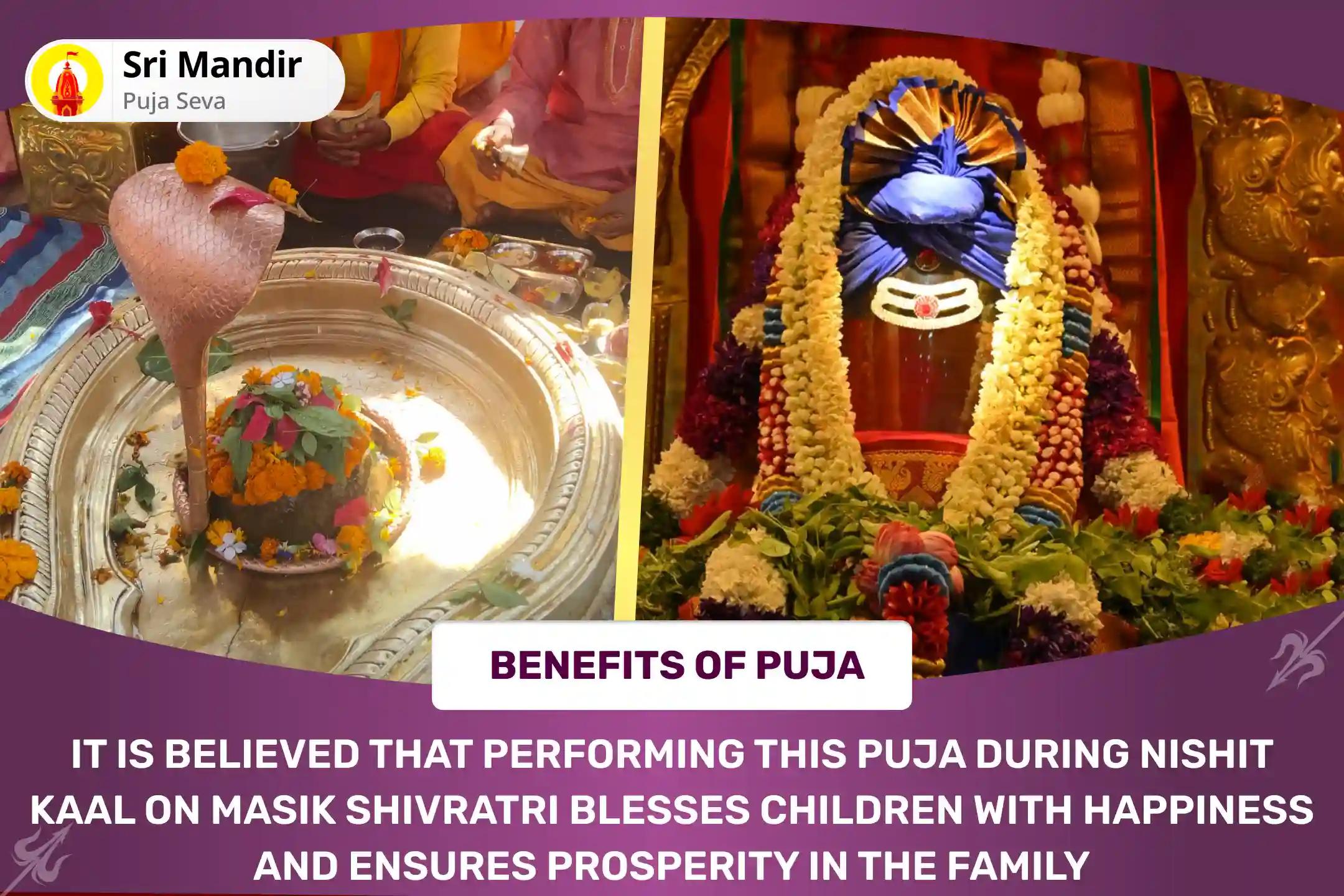 Masik Shivratri Santaan Sukh Prapti Nishit Kaal Special 1000 Kamal Archana, Shiv Rudra Abhishek and Sudarshan Havan for Well-Being of your Children and Prosperity in Family