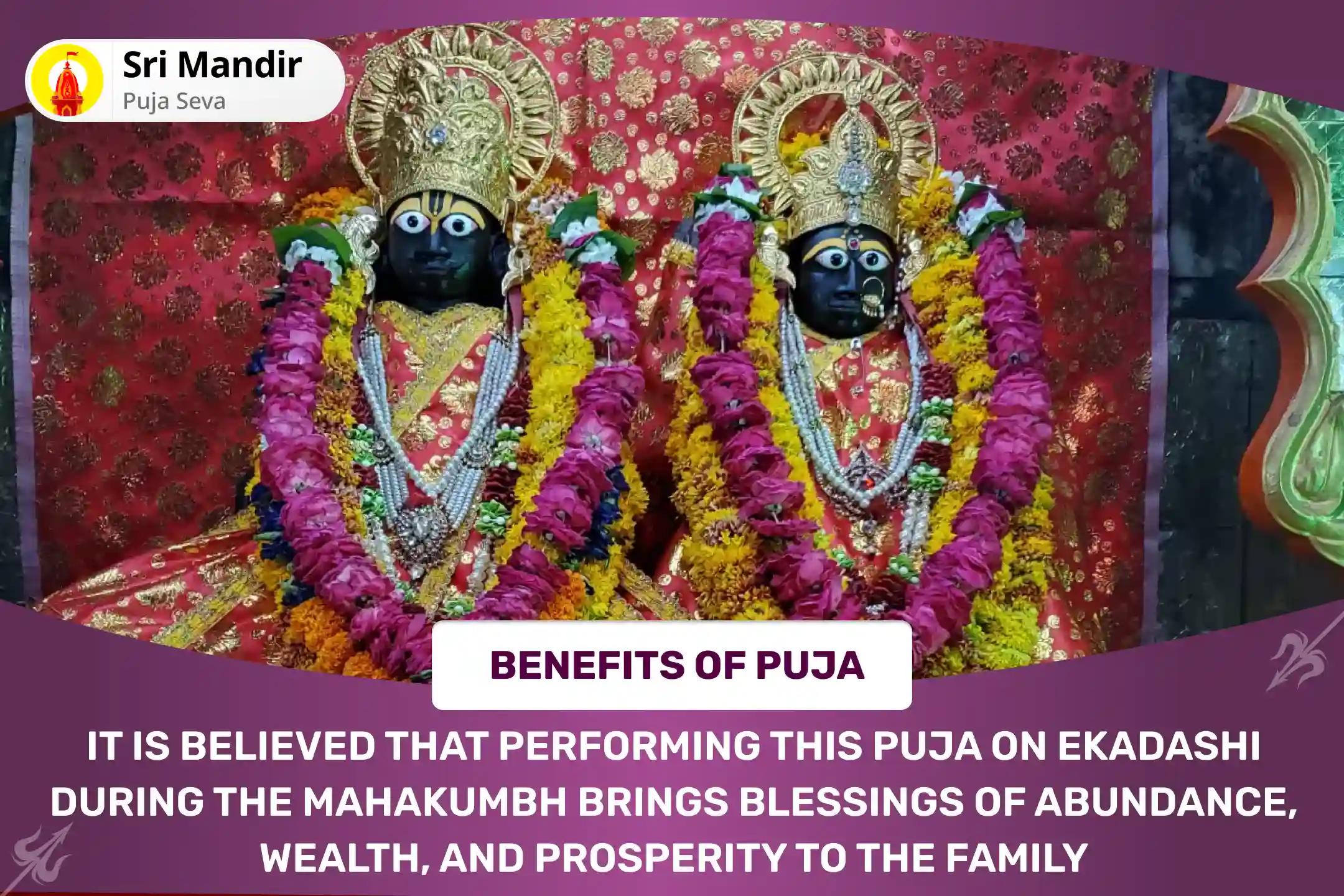 Mahakumbh Ekadashi Veni Madhav Special Vishnu Ashtavataar Pujan, Panchamrit Abhishek and Sudarshan Yagya for Abundant Wealth and Prosperity in Life