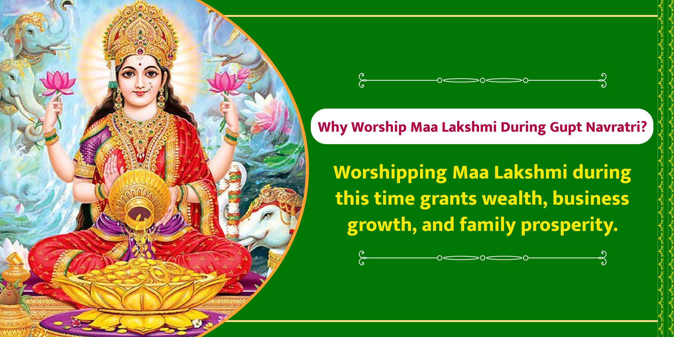 Friday & Last day of Gupt Navratri Special Maa Lakshmi Chadhava