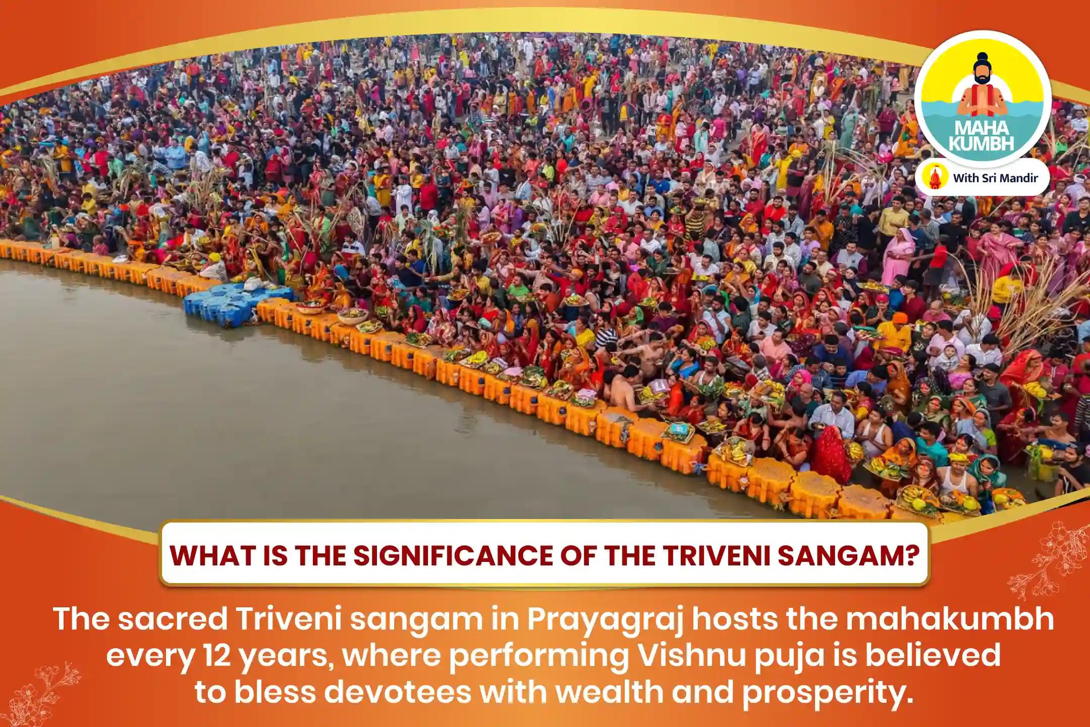 Mahakumbh Thursday 12 hour Special Vishnu Puja Satyanarayan Katha, 51,000 Vishnu Dwadakshari Mantra Jaap and Sudarshana Homa for Material Well-being and Promoting Emotional Well-Being