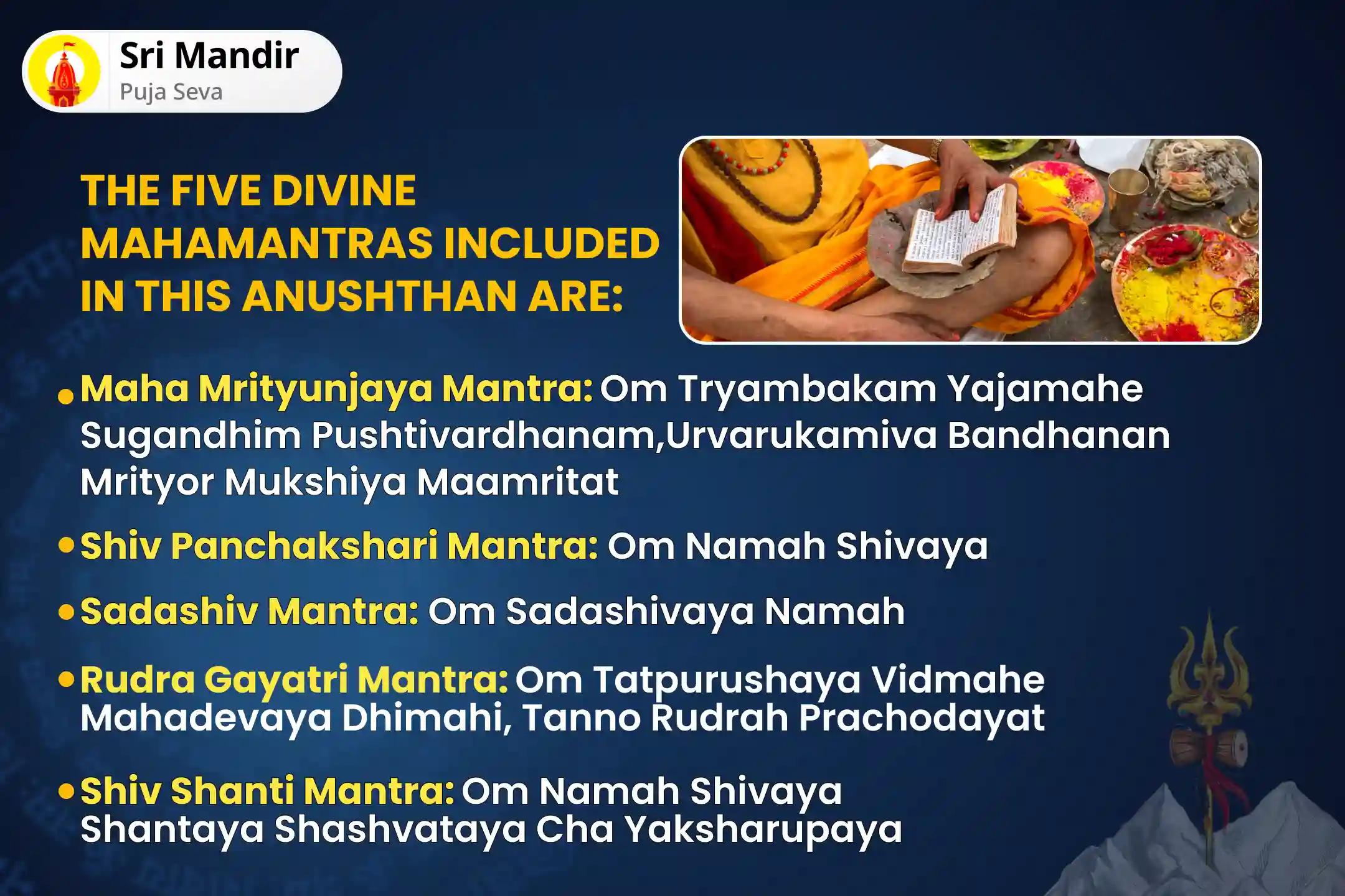 Mahashivratri Nishit Kaal 51 Brahmin Maha Jaap Anushthan 1,25,000 Shiva Panch Mahamantra Jaap Anushthan and Triveni Sangam Mahayagya for Liberation from Sins, Ill Health and Emotional Instability