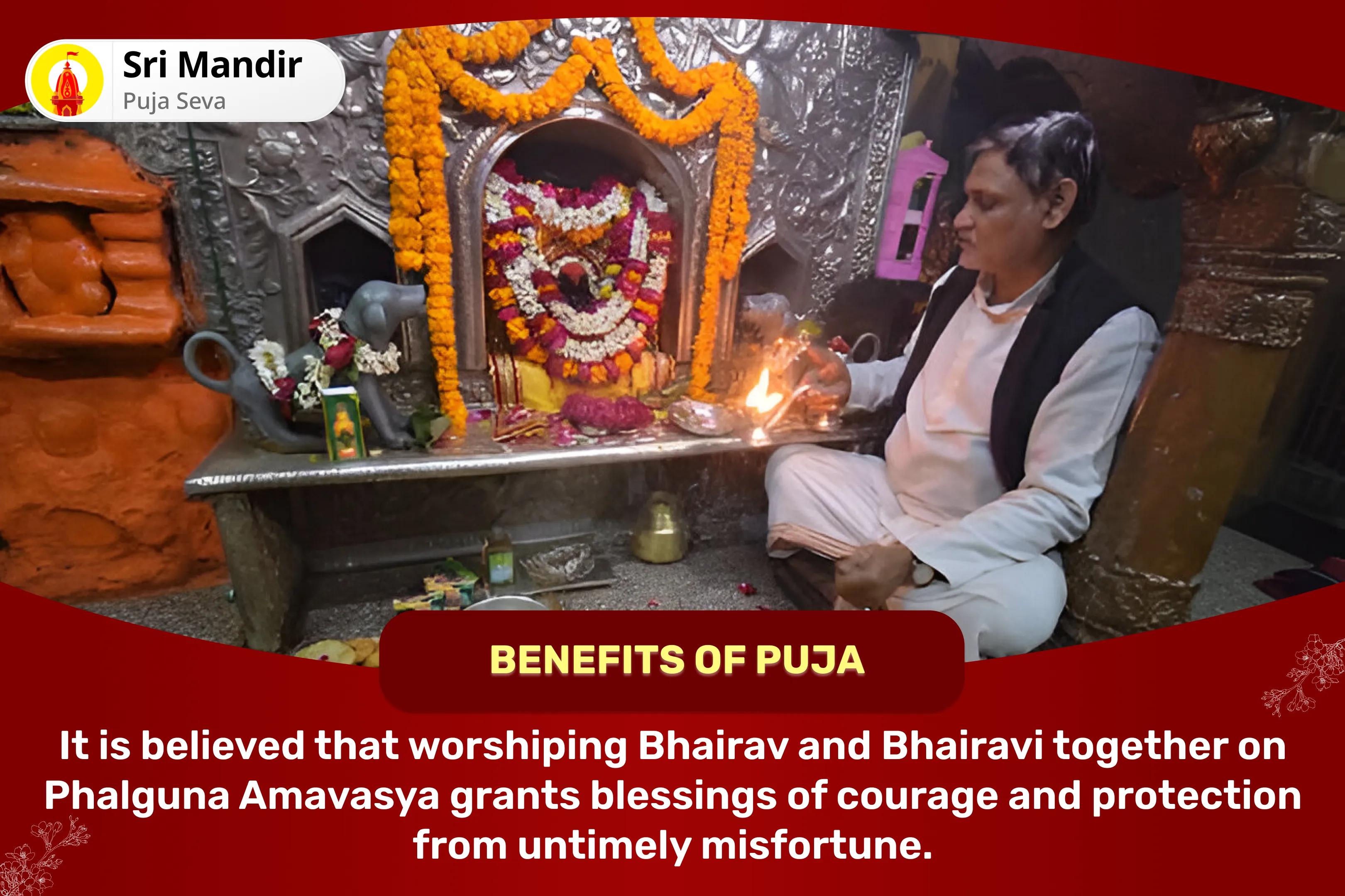 Phalguna Amavasya Bhairav-Bhairavi Samyukta Special Nav Chandi Yagya, Chamunda Bhairav Abhishek and Kavach Keelkam Path for Courage and Fierce Protection from Untimely Misfortunes