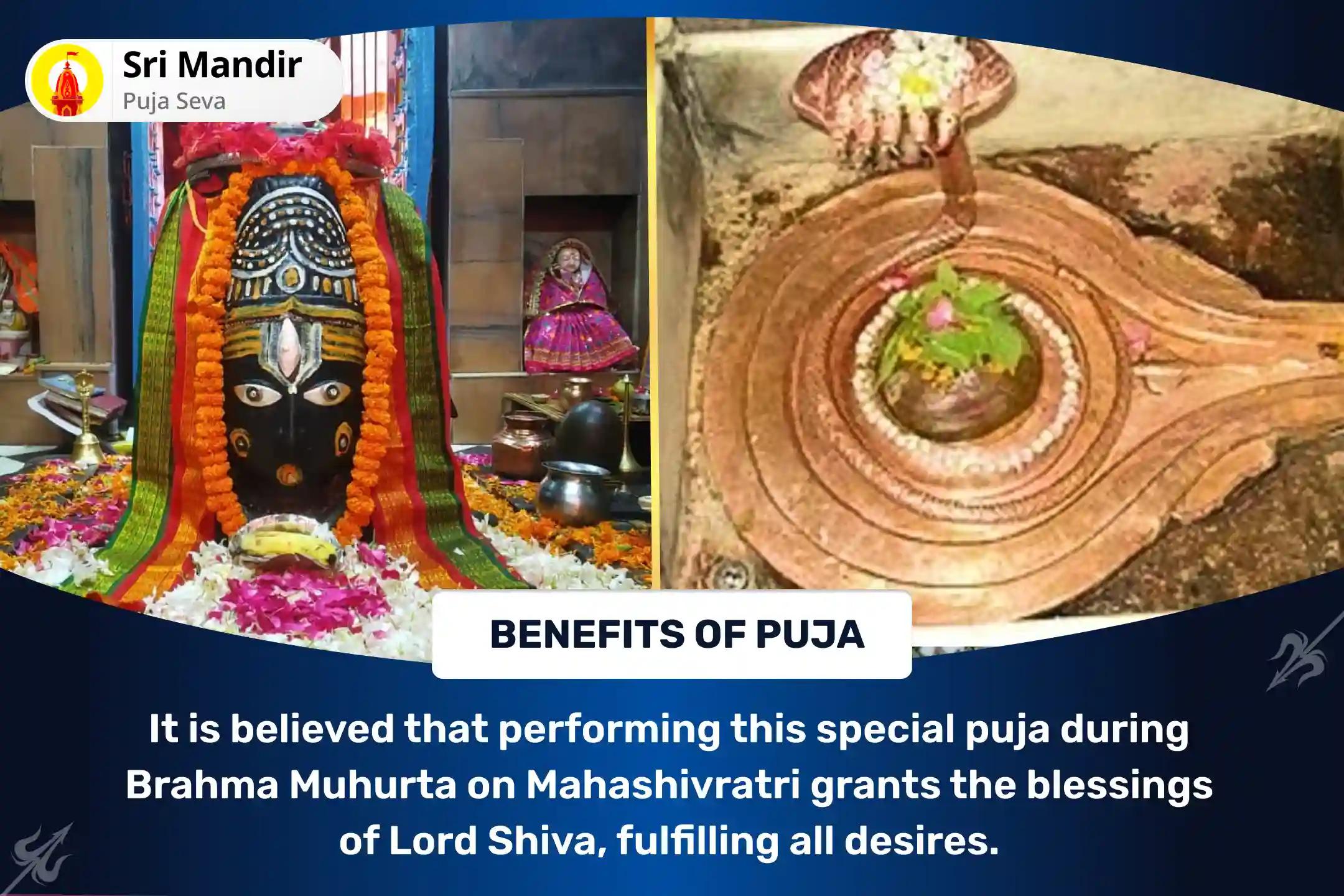 Mahashivratri Brahma Muhurtha Special Combo Kashi-Haridwar Maha Rudra Mahotsav: 10008 Bel Patra Archan and Shivalinga Ganga Jal Abhishek for Fulfilment of all Wishes