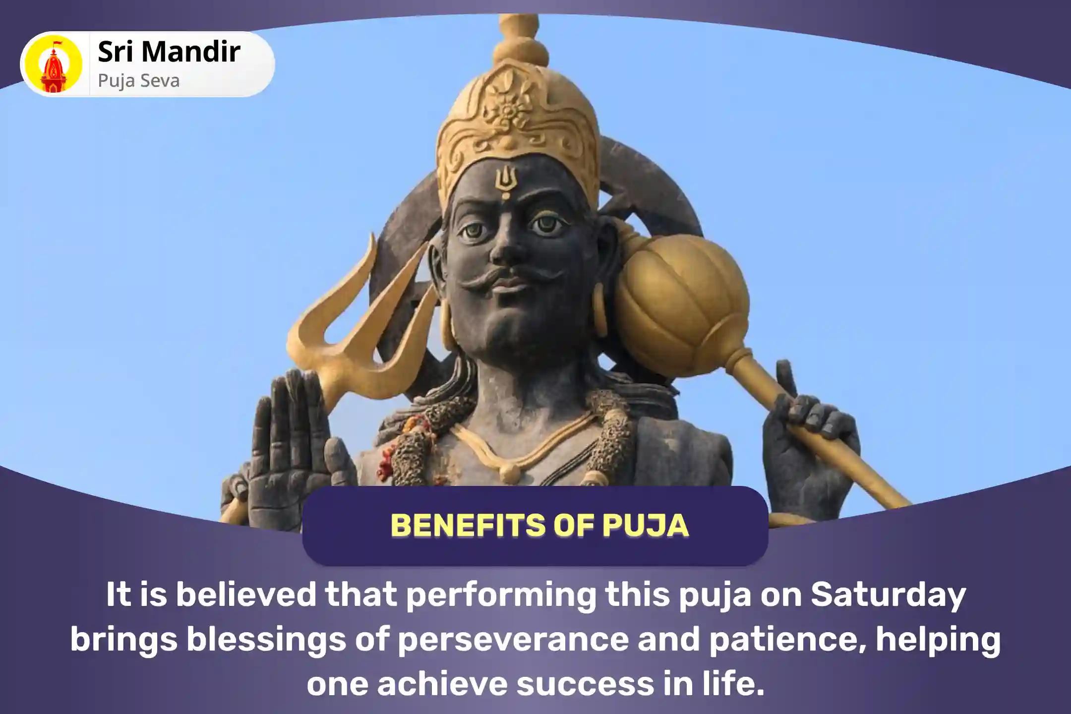  Saturday Shani-Krishna Samyukta Anushthan Shani-Krishna Kokilavan Sankalp Puja and Kosi Kalan Shani Til Tel Abhishek For Blessings of Perseverance and Patience to Achieve Success in Life