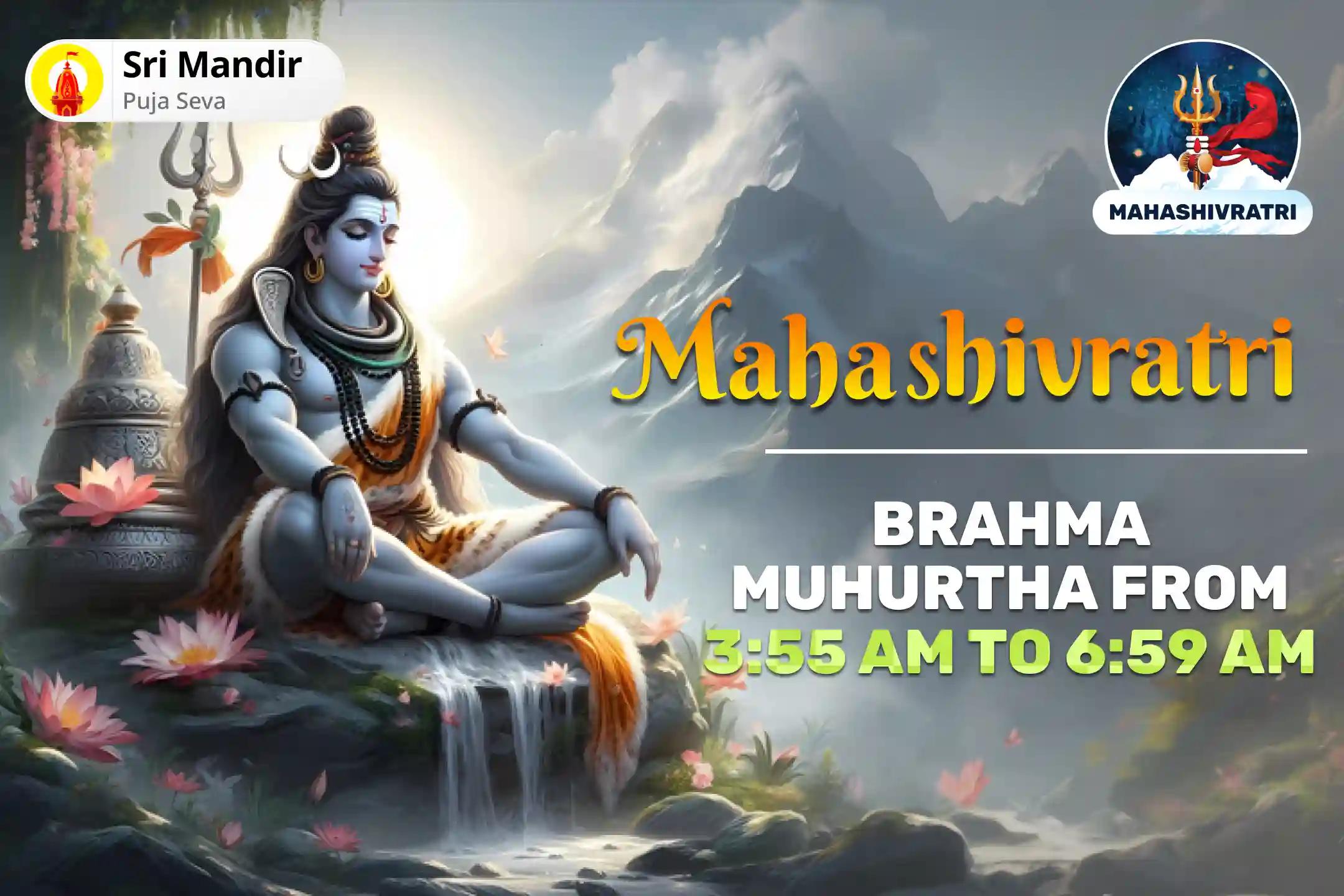 Mahashivratri Brahma Muhurtha Special Combo Kashi-Haridwar Maha Rudra Mahotsav: 10008 Bel Patra Archan and Shivalinga Ganga Jal Abhishek for Fulfilment of all Wishes