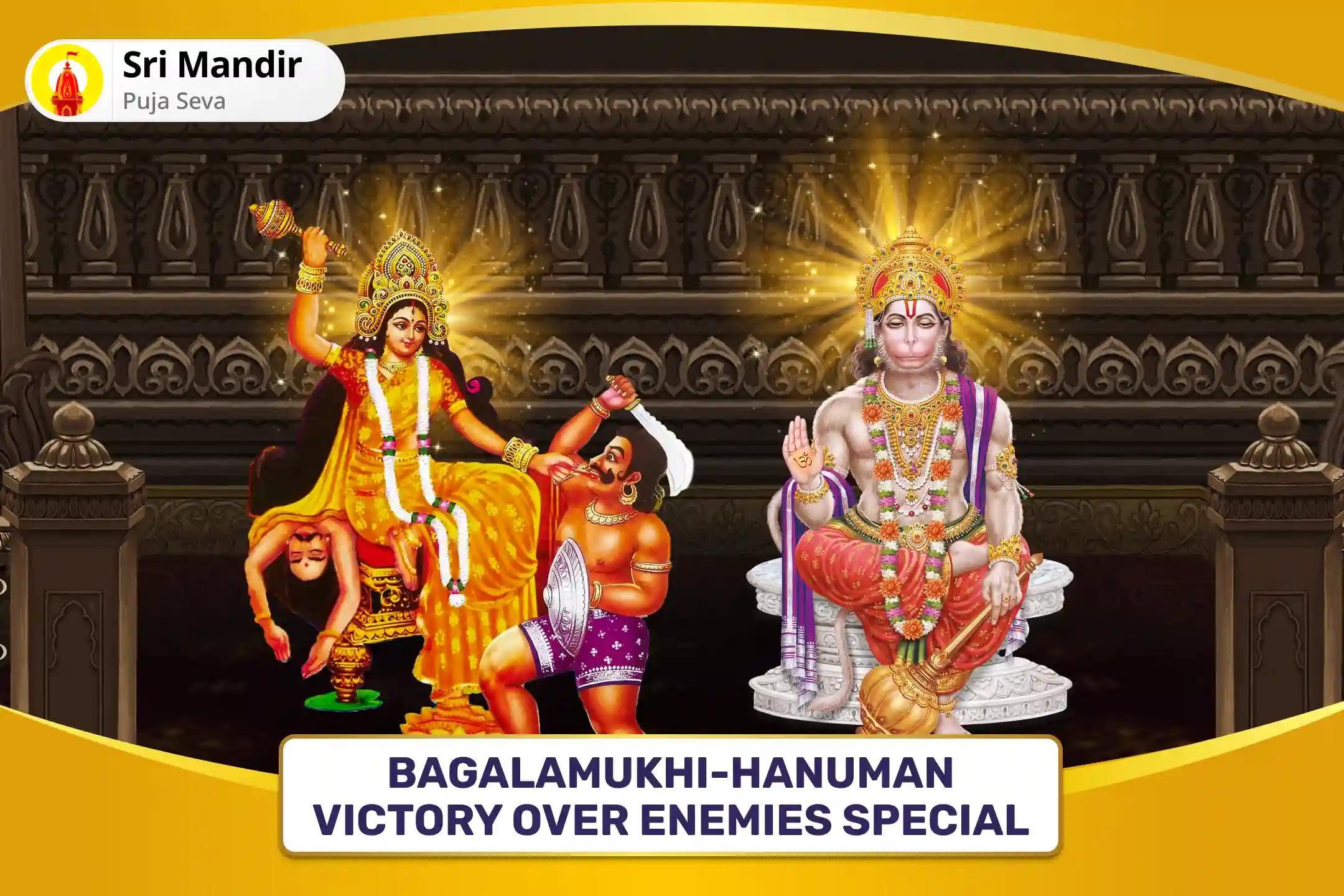 Bagalamukhi-Hanuman Victory over Enemies Special Maa Bagalamukhi Shatru Buddhi Vinashini Yagya and Hanuman Shatrunjay Pujan for Protection from Enemies and Destroying Negativity