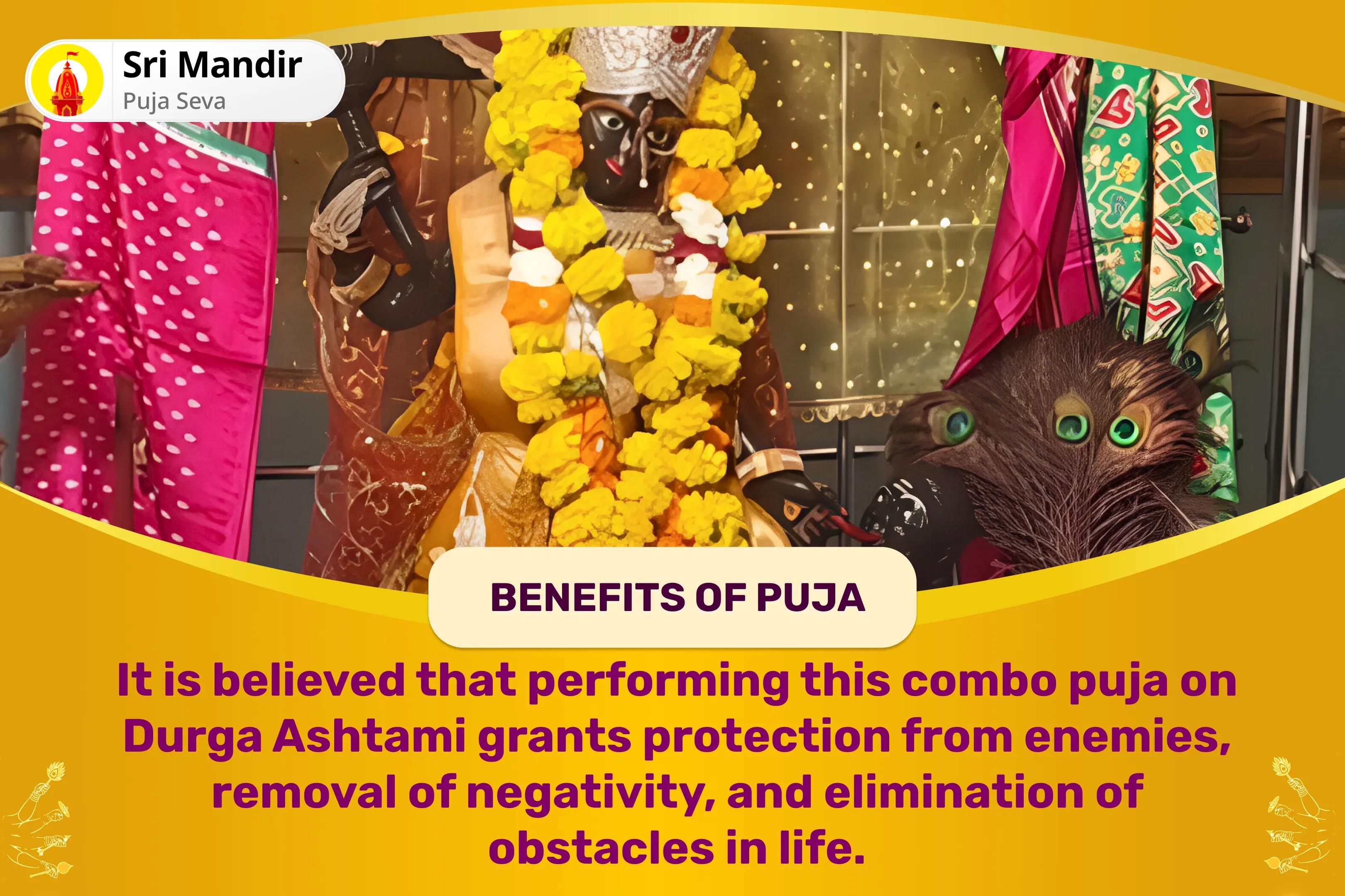 Bagalamukhi-Bhairav-Hanuman Shatru Nashak Combo Maa Bagalamukhi, Kaal Bhairav and Sankat Mochan Hanuman Sarva Kasht Nivaran Puja and Yagya for Protection from Enemies, Destroying Negativity and Removing Obstacles in Life