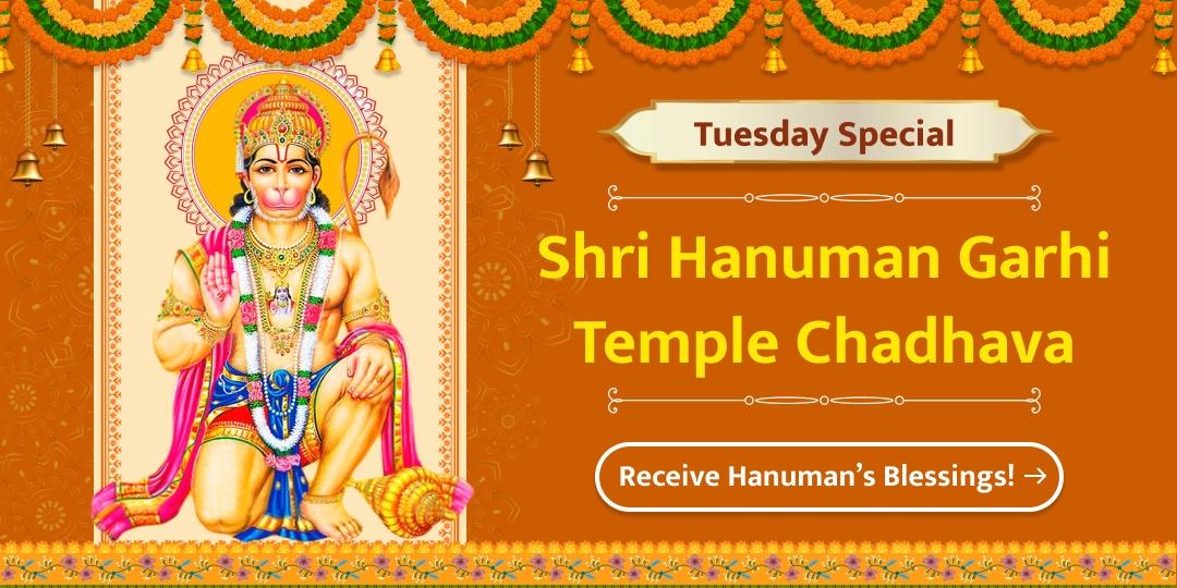 Let Lord Hanuman's strength and blessings guide your day! Embrace the power of Tuesday with a special Chadhava!