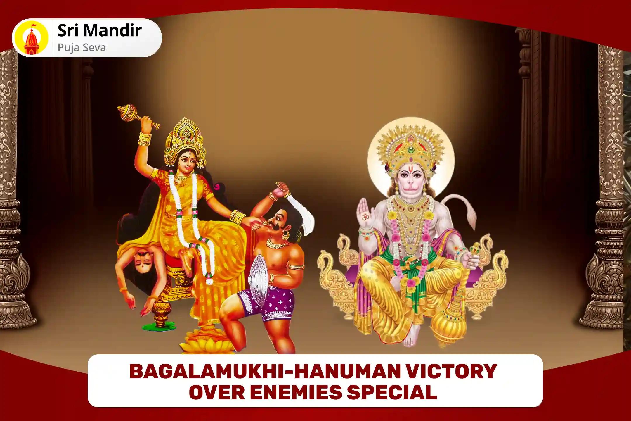 Bagalamukhi-Hanuman Victory over Enemies Special Maa Bagalamukhi Shatru Buddhi Vinashini Yagya and Hanuman Shatrunjay Pujan for Protection from Enemies and Destroying Negativity 