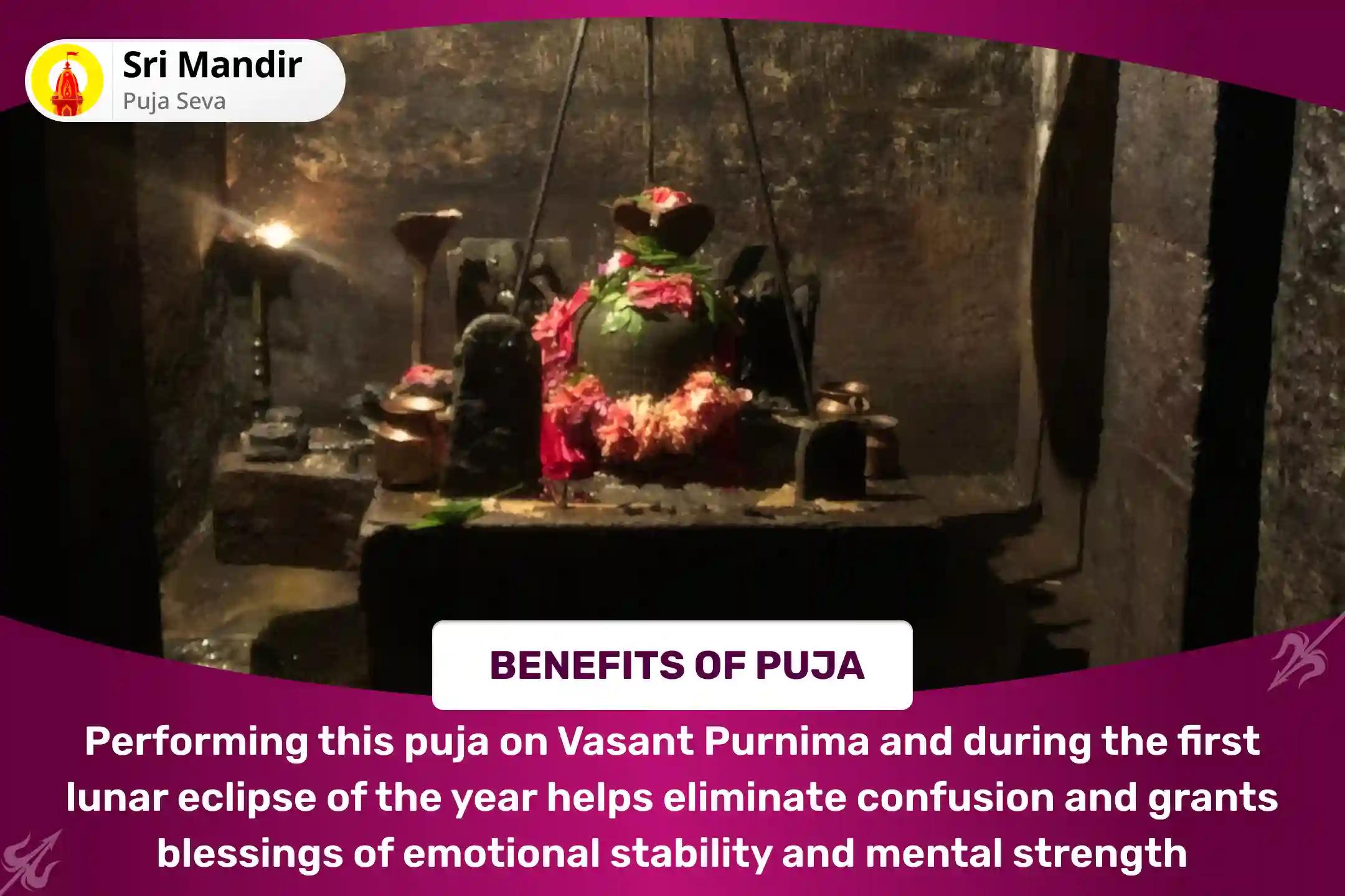 Vasant Purnima First Chandra Grahan of 2025 Special Rahu Chandra Grahan Dosha Shanti Yagya and 18,000 Rahu Mool Mantra jaap & 10,000 Chandra Mool mantra Jaap for Boosting Emotional Stability & Mental Strength