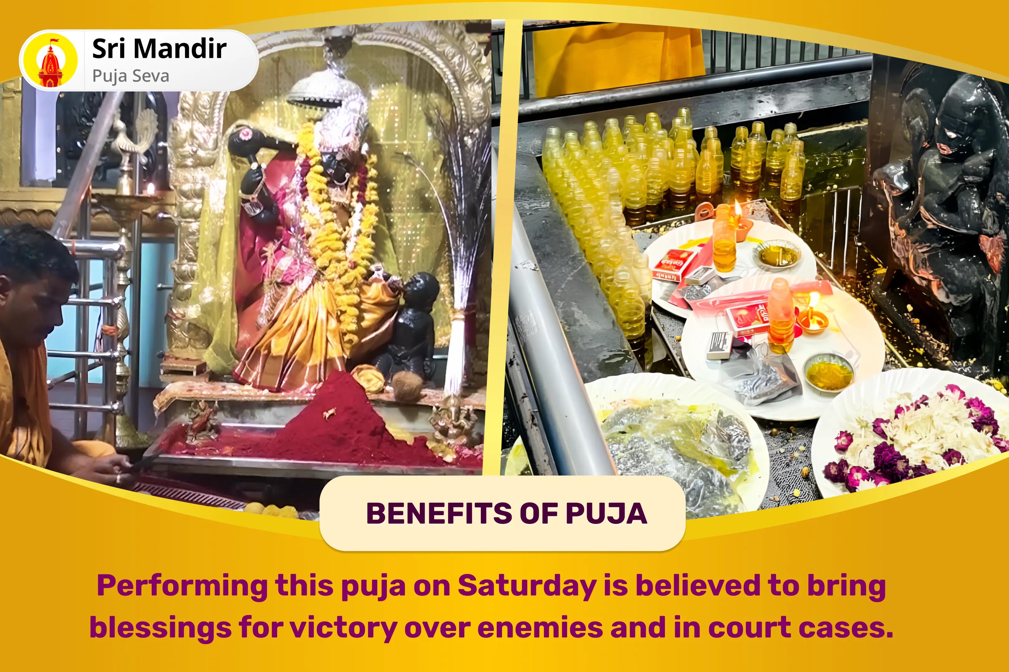 Day of Maa Bagalamukhi-Shani Combo Special Maa Bagalamukhi Tantra Yukta Havan and Shani Til Tel Abhishek to get Blessing for Victory over Enemies and in Court Cases