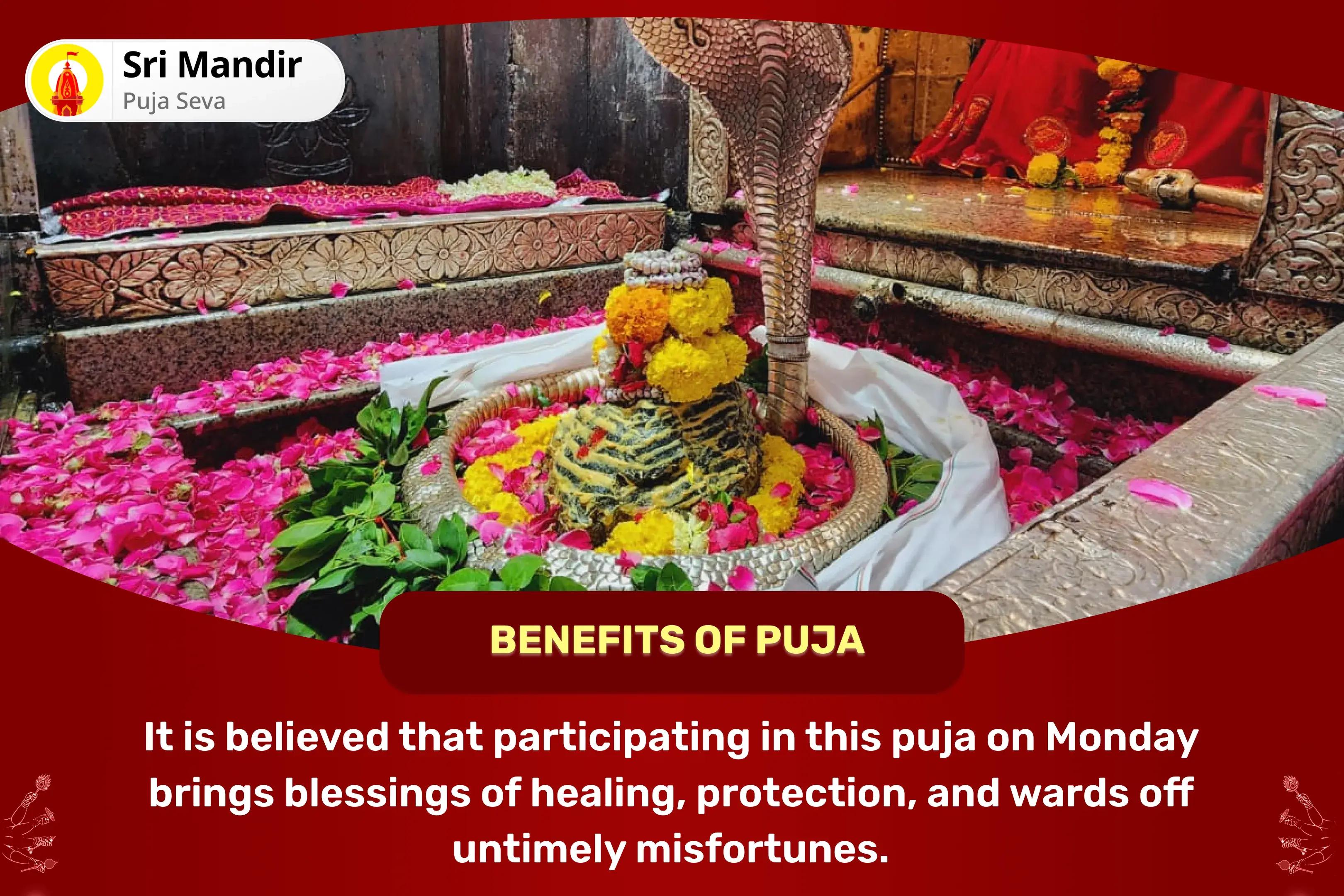 Monday 'God of Health' Jyortirlinga Special 11,000 Mahamrityunjay Mantra Jaap and Arogya Murti Dhanvantari Shakti Homa for Healing, Protection, and Warding Off Untimely Misfortunes