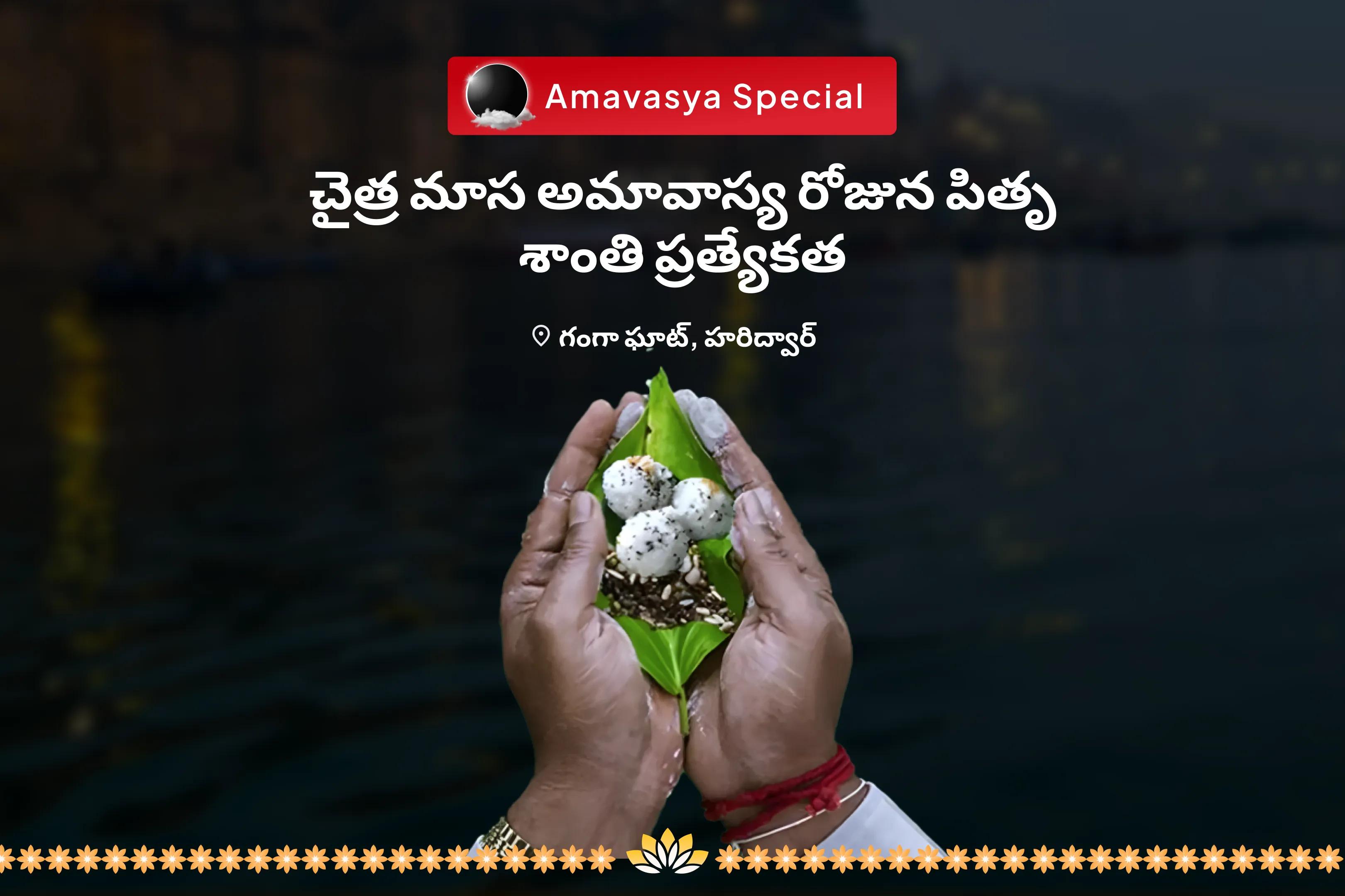 చైత్ర మాసం అమావాస్య పితృ పూజ శాంతి స్పెషల్ నారాయణ బలి, నాగ బలి మరియు పితృ శాంతి మహాపూజ మరణించిన వారి ఆత్మల శాంతి కోసం