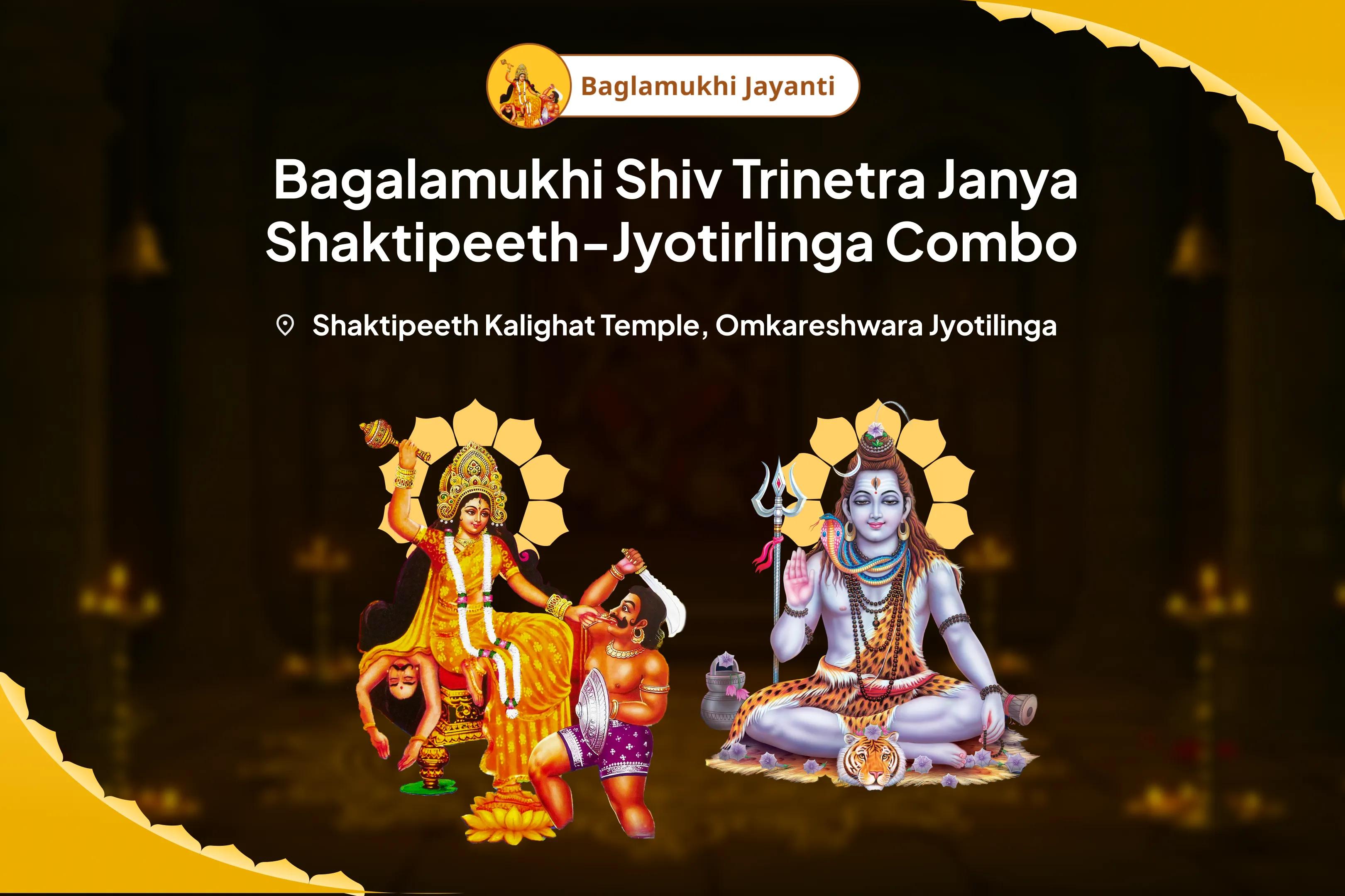 Bagalamukhi Shiv Trinetra Janya Shaktipeeth-Jyotirlinga Combo Shiv Trinetra Janya Maa Brahmastra Roopini Puja, 11,000 Mahamrityunjay Mantra Jaap and Shiv Rudra Havan for Overcoming Mental Stress and Relaxing the Chaotic Mind