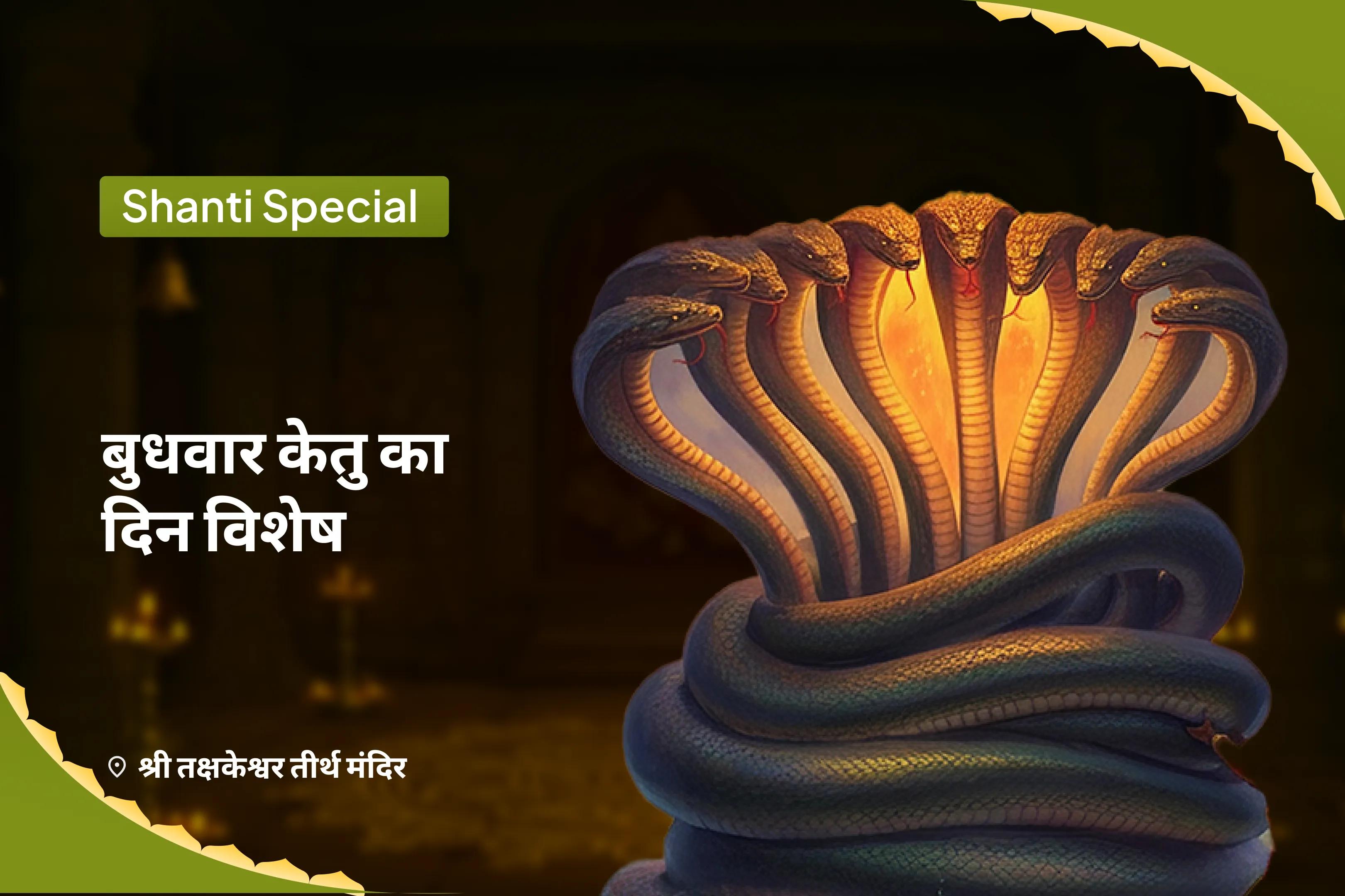 निडरता और मानसिक स्थिरता प्राप्त करने के लिए बुधवार केतु का दिन विशेष काल सर्प दोष शांति पूजा एवं शिव रुद्राभिषेक