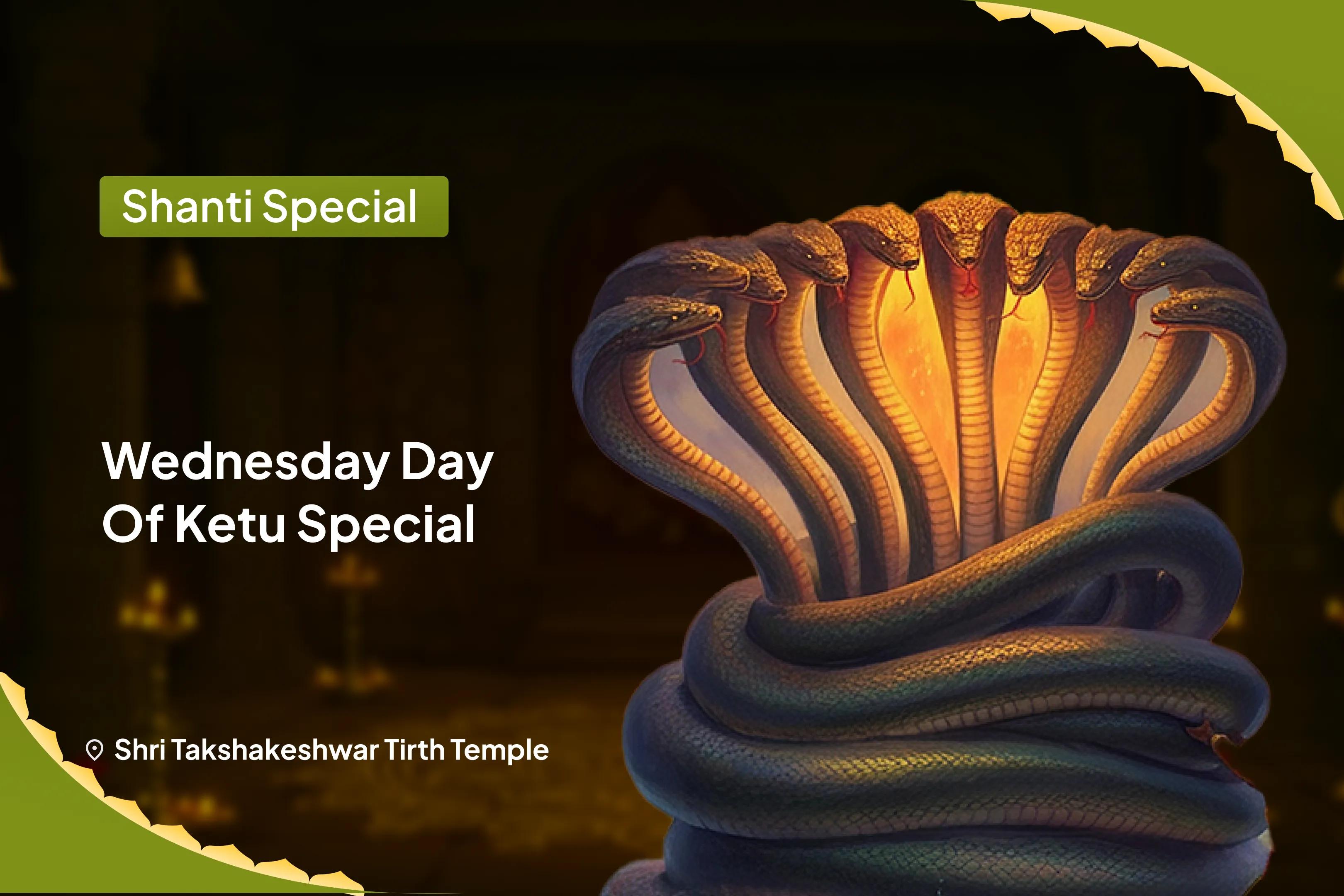 Wednesday Day of Ketu Special Kaal Sarp Dosh Shanti Puja and Shiv Rudrabhishek for Fearlessness and Achieving Mental Stability
