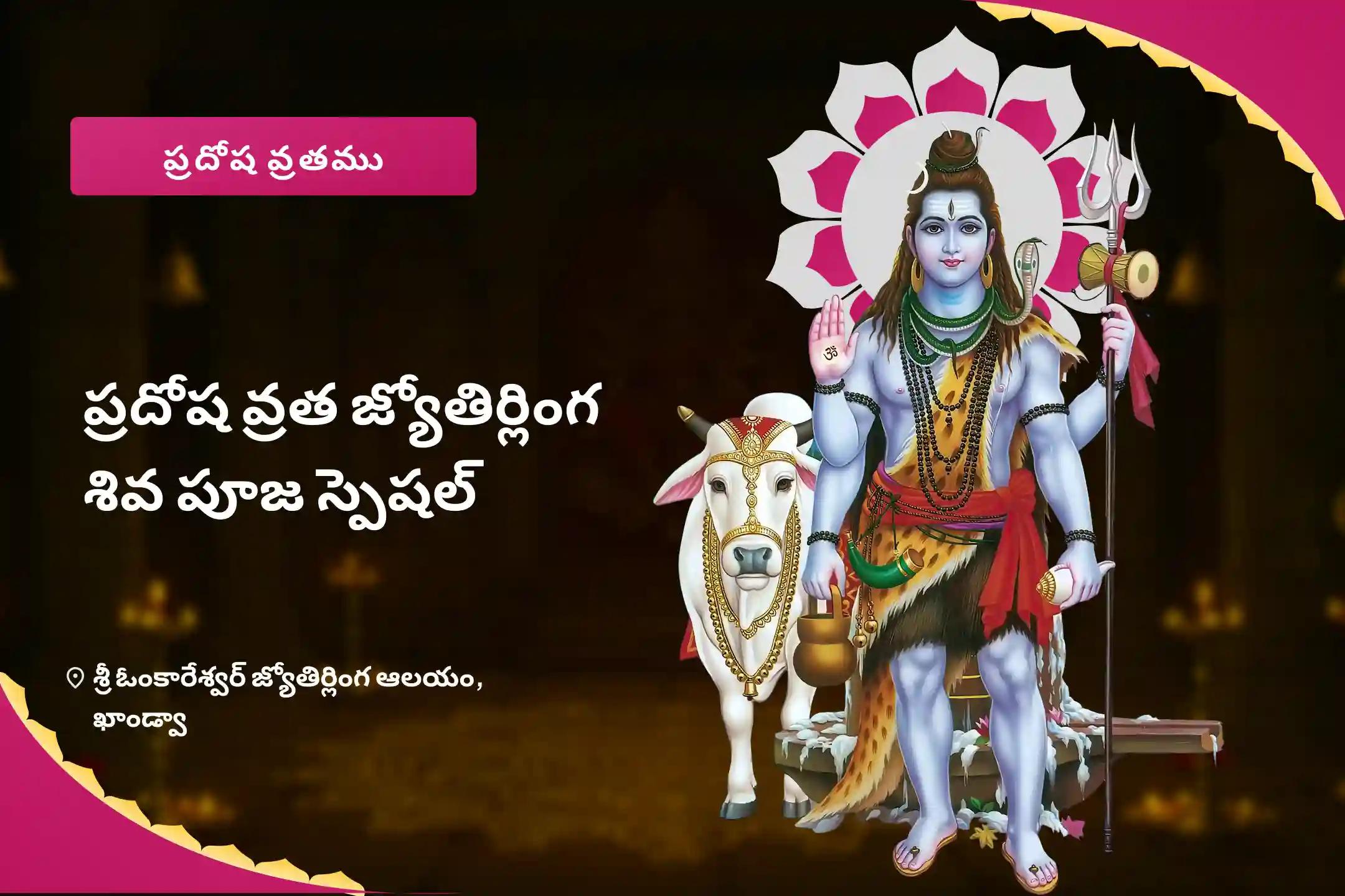 ప్రదోష వ్రత జ్యోతిర్లింగ శివ పూజ స్పెషల్ శివ రుద్రభిషేకం మరియు రుద్ర హోమం సంపూర్ణ కోరికల నెరవేర్పు మరియు ఆర్థిక స్థిరత్వం కోసం