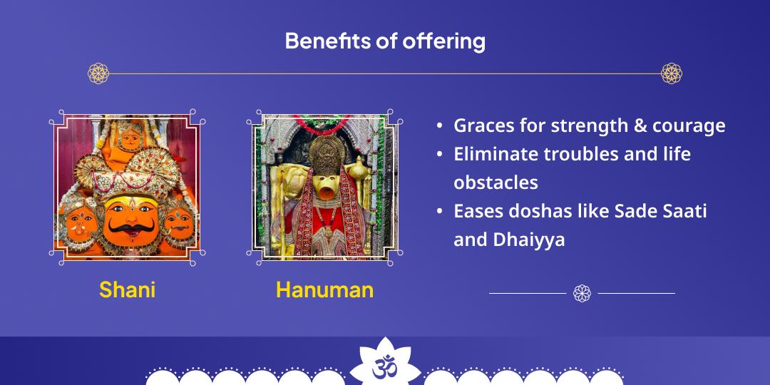 Saturday Navgraha - Narsingh Hanuman Dual Temple Chadhava