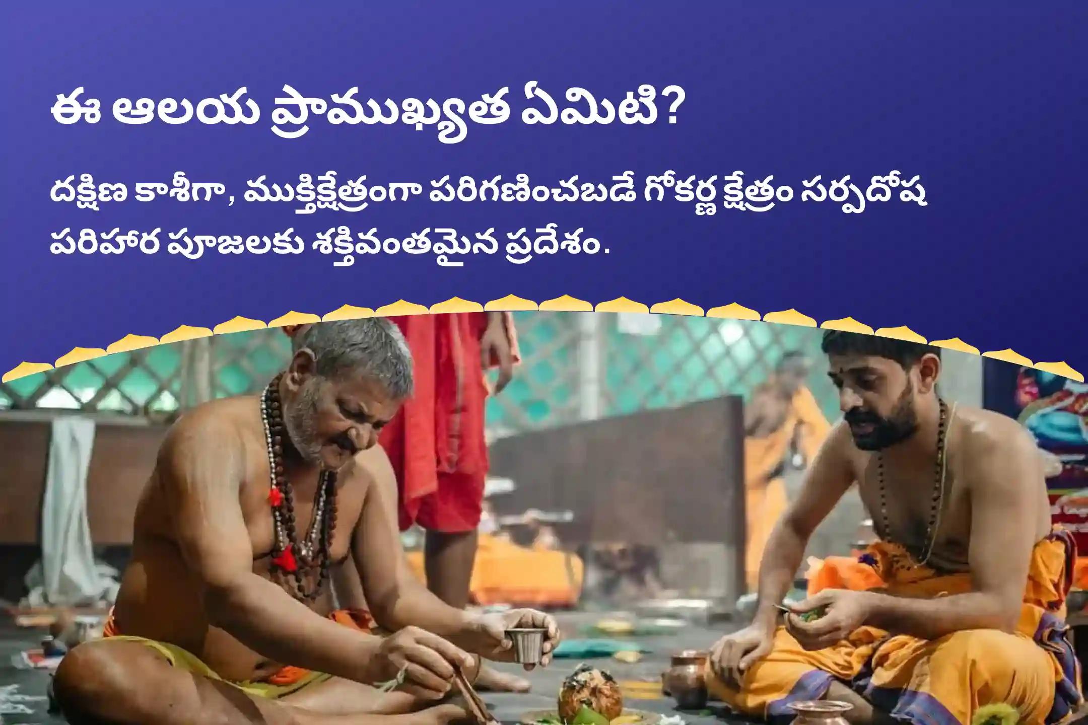 సర్ప (నాగ) దోషం యొక్క దుష్ప్రభావాలను తొలగించి, కర్మ పాపాలను ప్రక్షాళన చేసుకోవడం కొరకు ఆశ్లేష నక్షత్ర గోకర్ణ స్పెషల్ ఆశ్లేష నాగబలి పూజలో పాల్గొనండి.