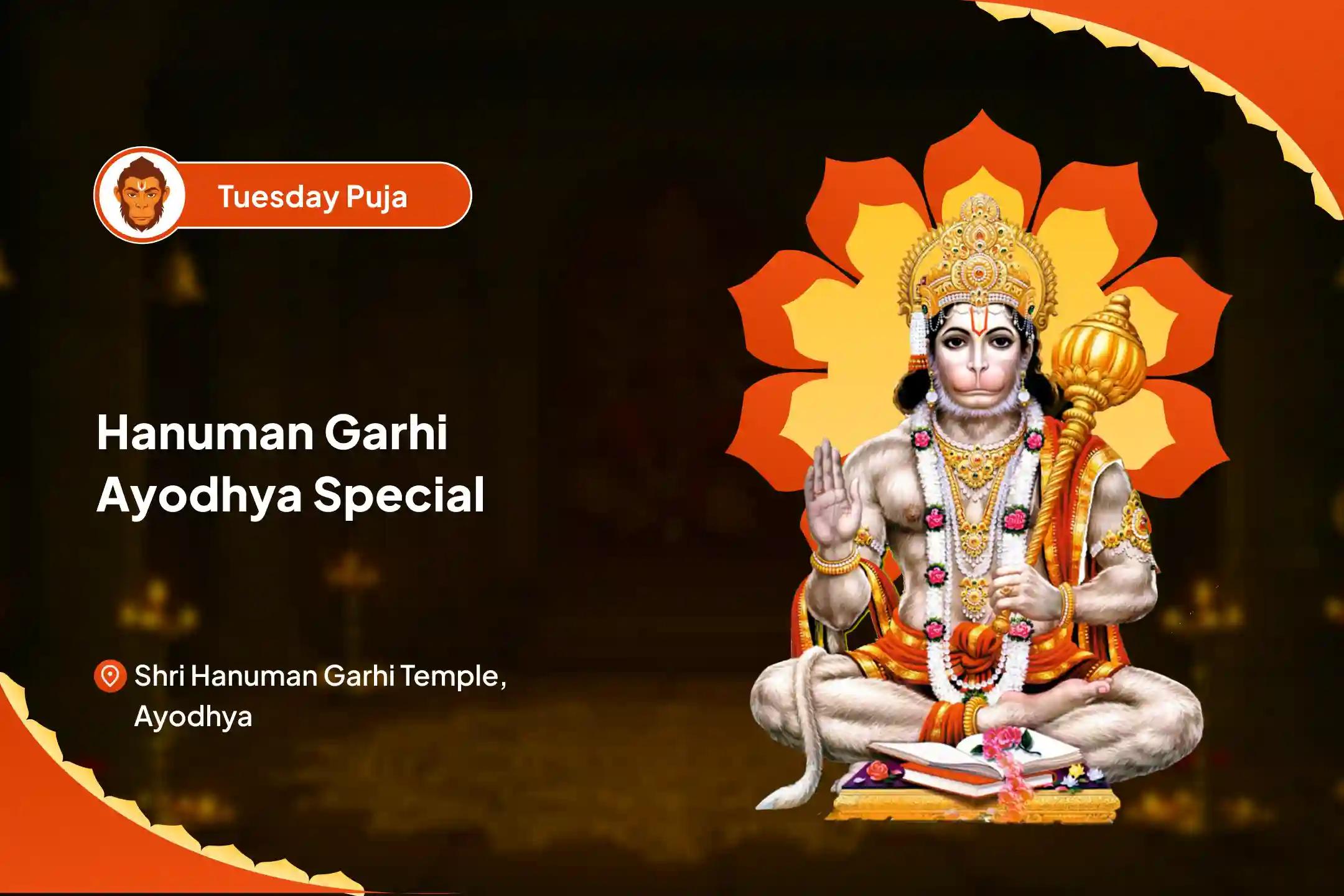 Tuesday Hanuman Garhi Ayodhya Special Hanuman Garhi 11,000 Hanuman Mool Mantra Jaap, Sindoor Abhishek and Sunderkand Path for Unshakable Strength and Unstoppable Protection