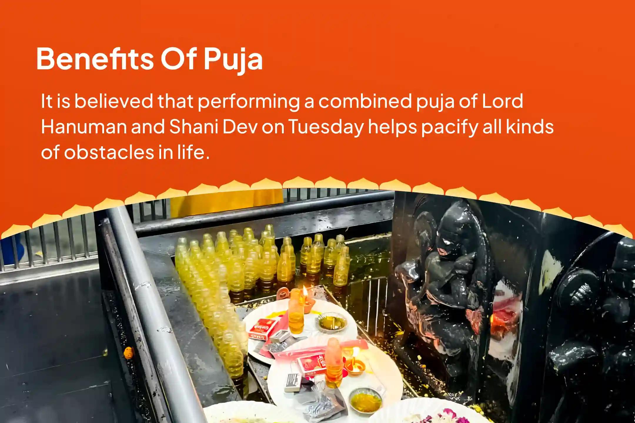 Shani-Hanuman Ujjain-Ayodhya Combo Special Hanuman Garhi Sankat Mochan Puja and Shani Til Tel Abhishek For Courage and Fearlessness to Overcome Challenges