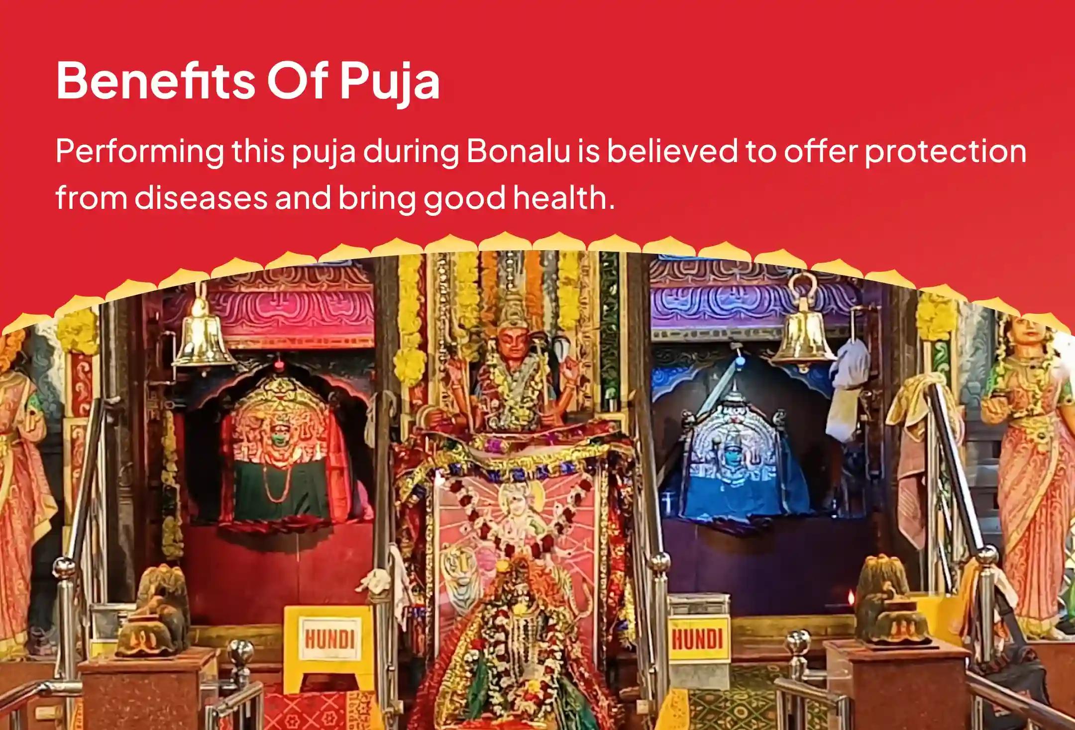 Hyderabad Bonalu Special Mahakali KumKum Archana, Sahasranamavali, and Maha Homa For good health and protection from diseases