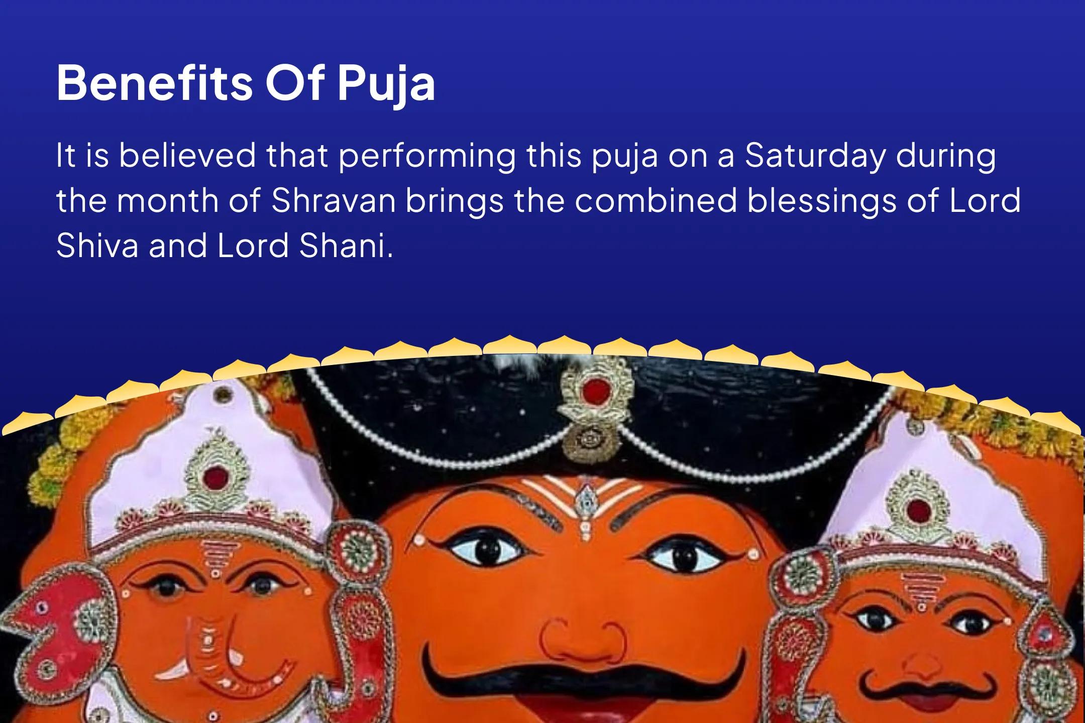 Shravan Saturday - Shani Special Shani Saade Saati Peeda Shanti Mahapuja, Shani Til Tel Abhishek and Mahadasha Shanti Mahapuja  for Overcoming Challenges and Adversities in Life 