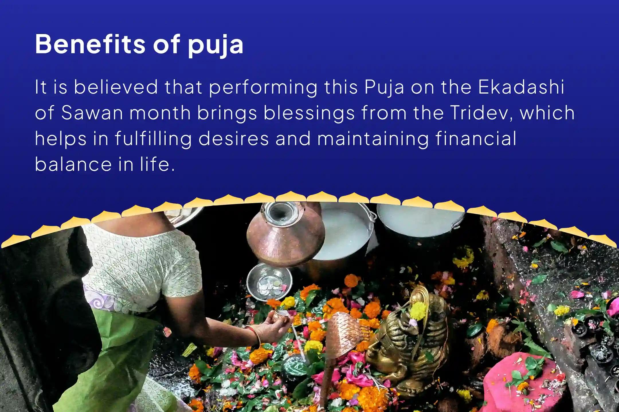 Sawan Ekadashi 2nd Monday Jyotirlinga Special Brahma, Vishnu and Mahesh (Shiva) Jyotirlinga Rudrabhishek Puja for Fulfilment of Life Desires and Financial Relief