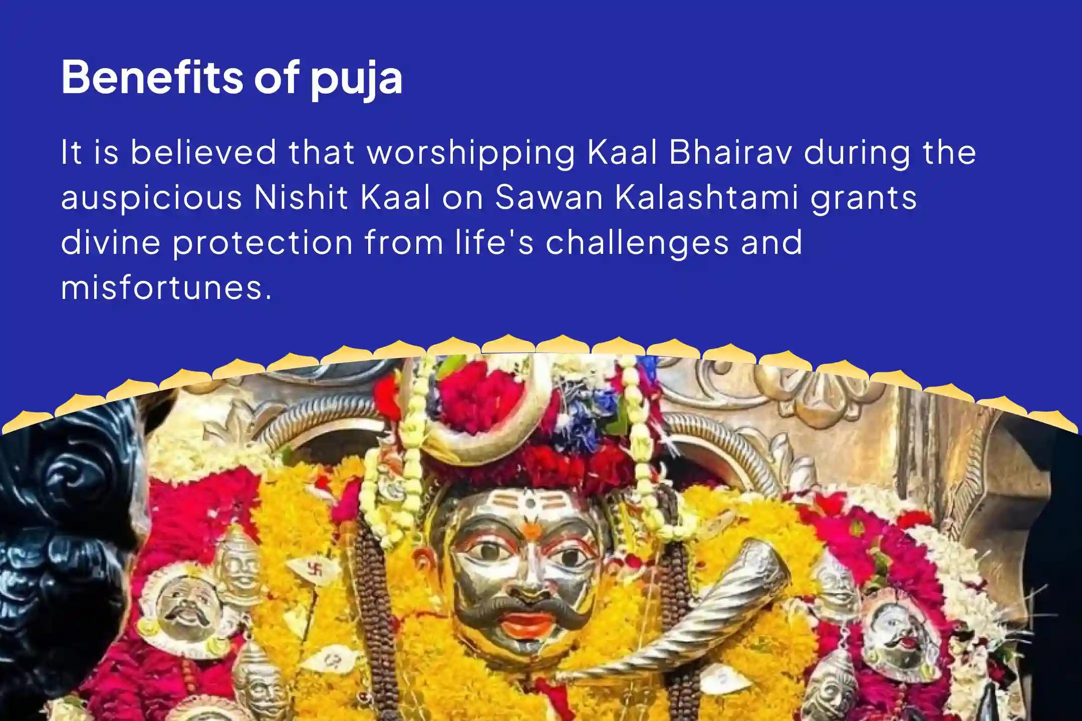 Sawan Kalashtami Nishit-Kaal Special Kaal Bhairav Midnight Puja and Abhishek For Protection from Challenges and Misfortunes in Life