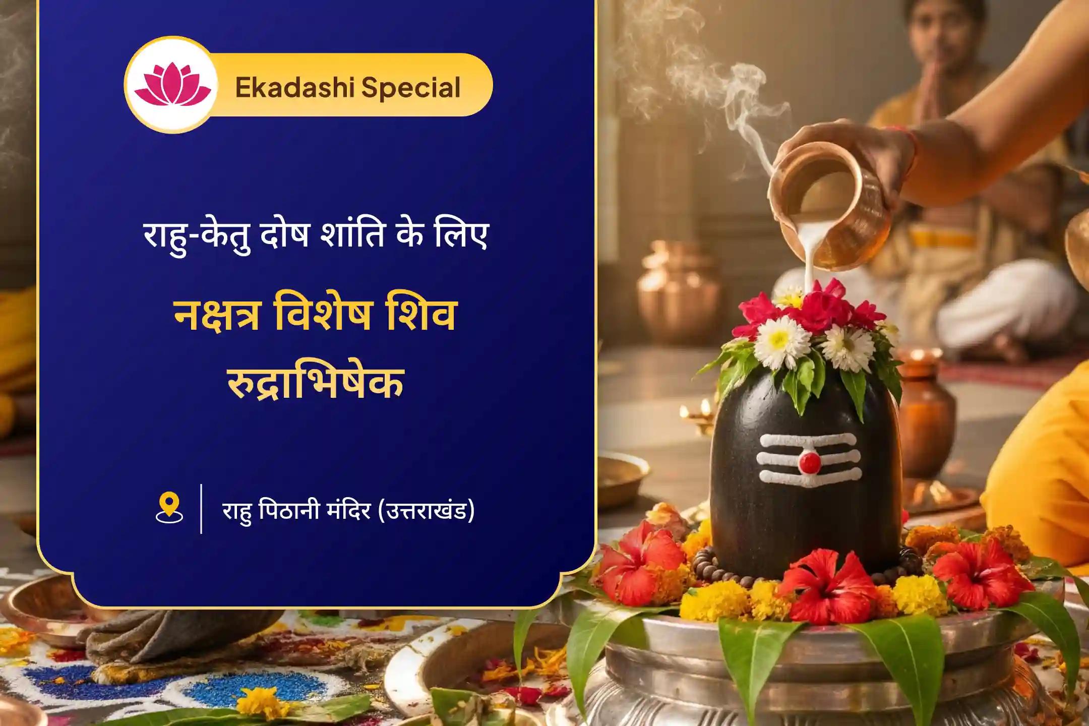 मानसिक स्पष्टता और बेहतर निर्णय लेने का आशीर्वाद पाने के लिए राहु-केतु शांति नक्षत्र विशेष राहु-केतु पीड़ा शांति पूजा और शिव रुद्राभिषेक