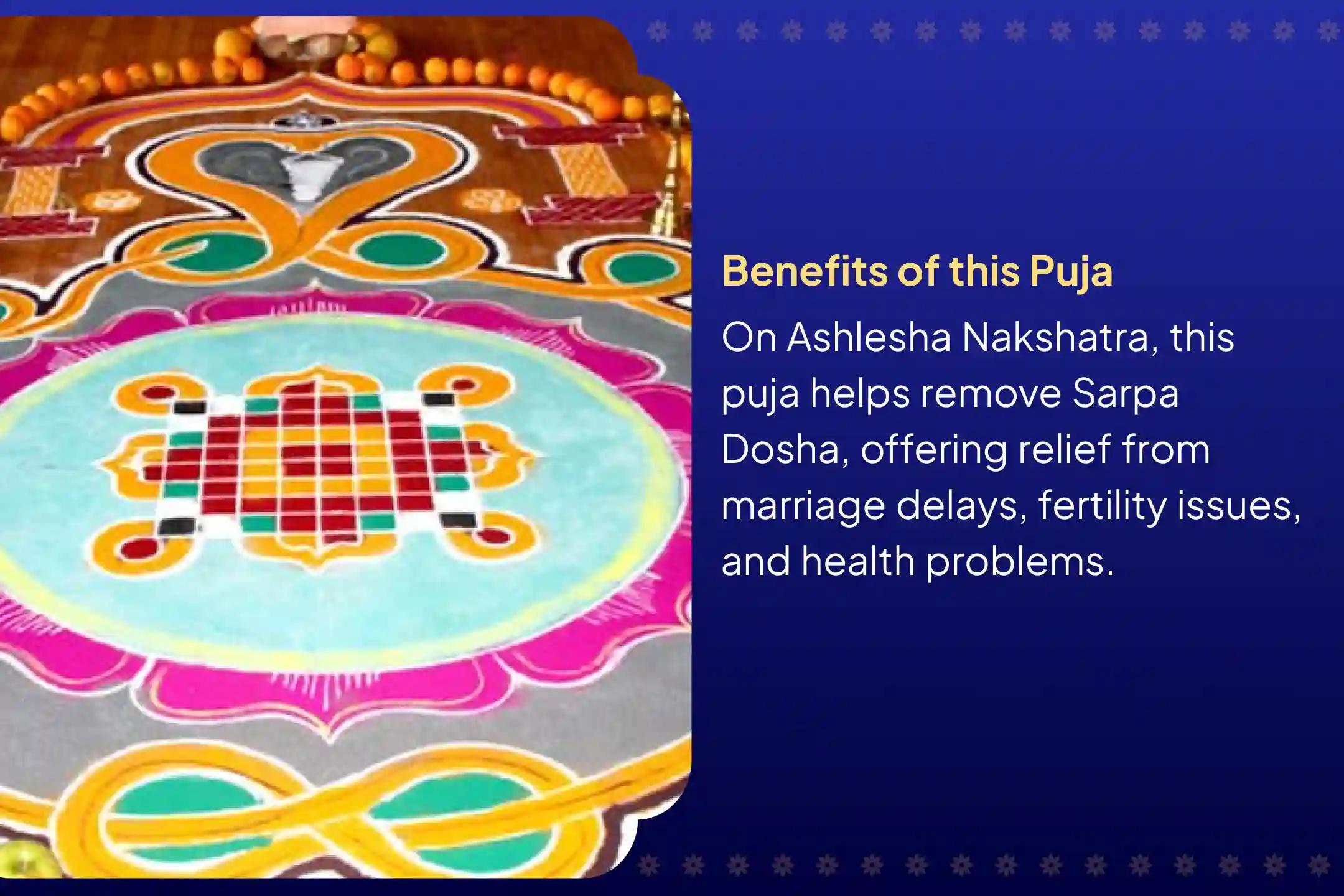 Participate in the Ashlesha Nakshatra Gokarna Special Ashlesha Naga Bali Puja to remove the malicious effects of Sarpa (Naga) Dosha and clean karmic sins