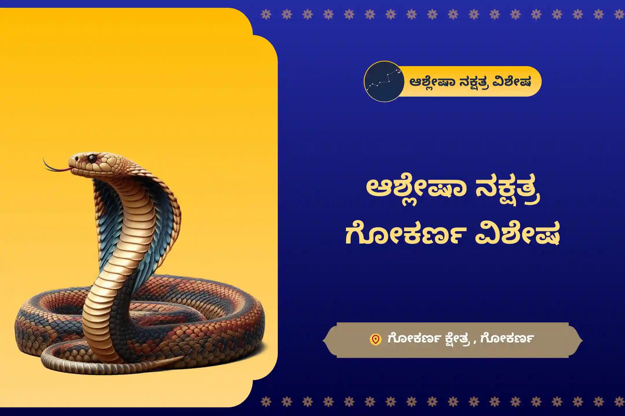 ಸರ್ಪ  ದೋಷದ ದುಷ್ಪರಿಣಾಮಗಳನ್ನು ತೆಗೆದುಹಾಕಲು ಮತ್ತು ಕರ್ಮದ ಪಾಪಗಳನ್ನು ಶುದ್ಧೀಕರಿಸಲು ಆಶ್ಲೇಷಾ ನಕ್ಷತ್ರದ ದಿನದಂದು ಗೋಕರ್ಣದಲ್ಲಿ ನಡೆಯುವ ವಿಶೇಷ ಆಶ್ಲೇಷಾ ನಾಗ ಬಲಿ ಪೂಜೆಯಲ್ಲಿ ಭಾಗವಹಿಸಿ