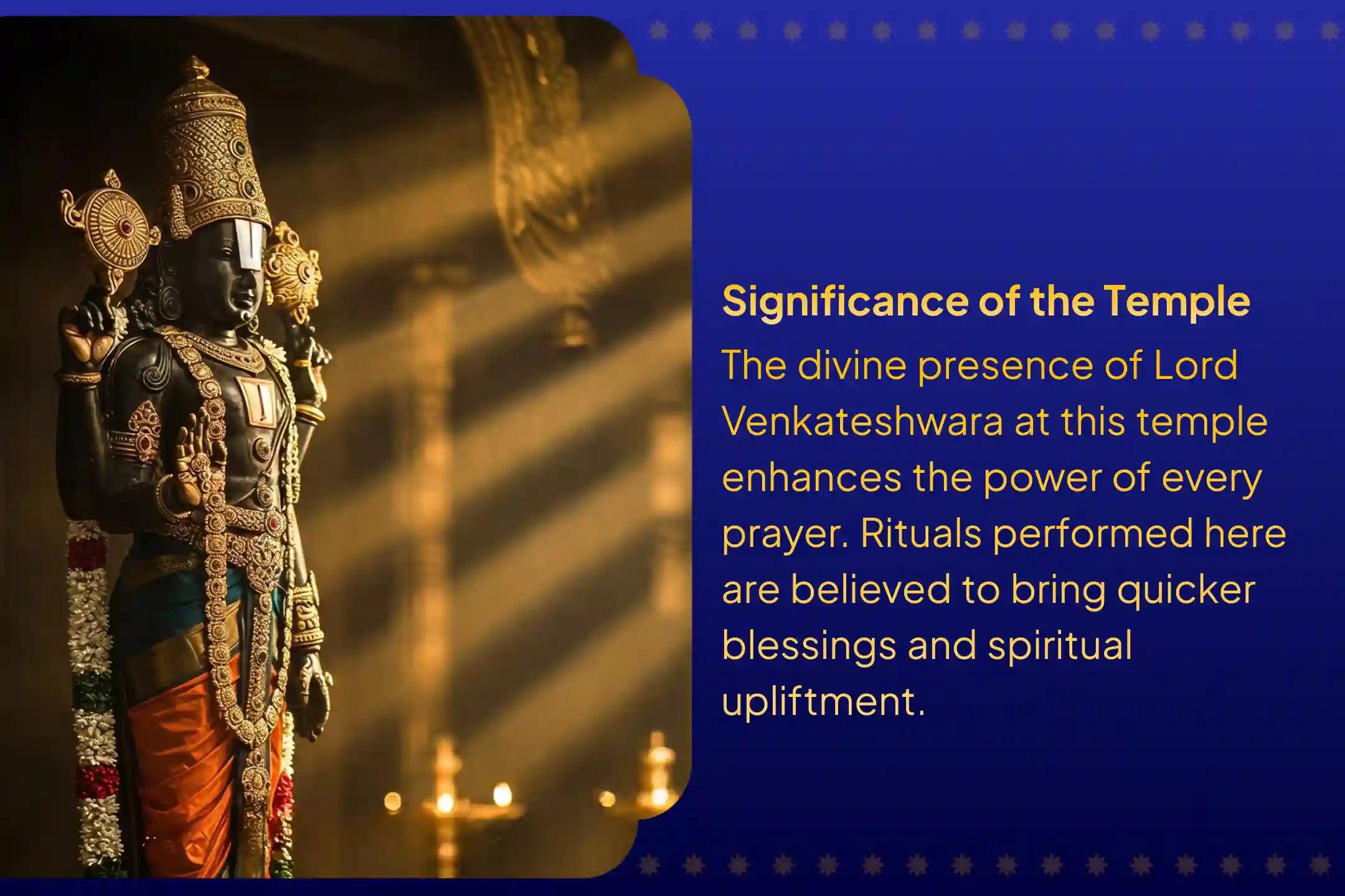 Participate in the Saturday Lord Venkateshwara Special Sahasra Tulsi Dal Archana and Venkateshwara Vaibhav Homam to free yourself from karmic cycles and negativity.