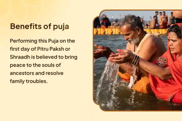 Pitru Shanti Mahapuja at Kashi Pitru Dosh Shanti Mahapuja and Kashi Ganga Aarti for peace of ancestors' souls and resolving family disputes