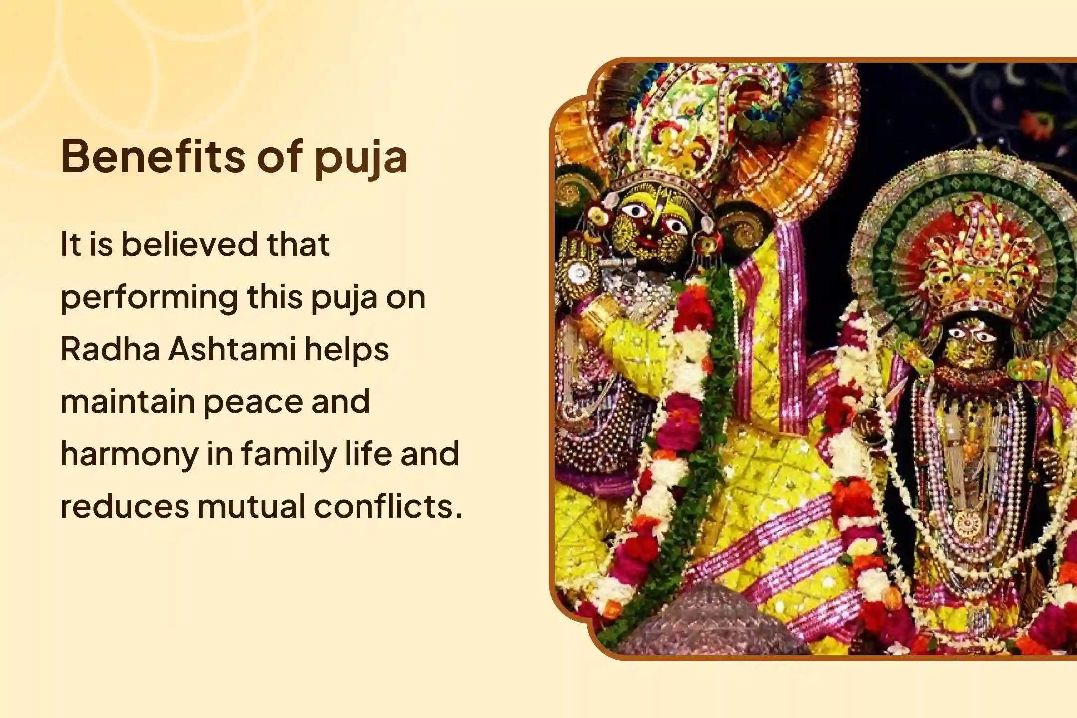 Radha Ashtami Radha-Krishna Special Radha Krishna Panchamrit Abhishek, and Radha Krishna Adbhud Shringaar Anushthaan For Blessings of a Harmonious Family Life and Resolving Conflicts