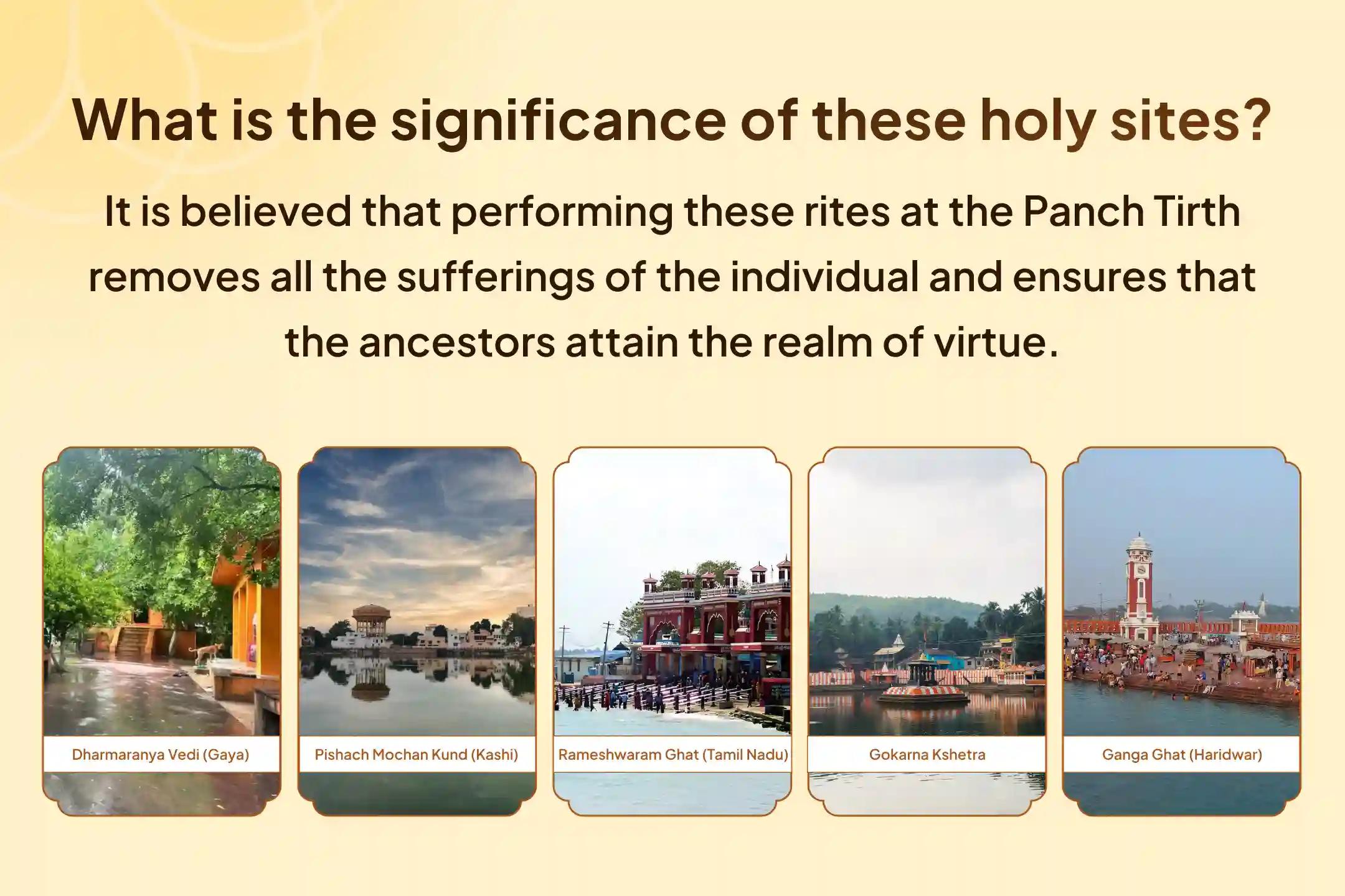  Panch Teerth Pitru Kripa Mahapuja Panch Tirth Pitru Dosha Nivaran Puja and Kashi Ganga Aarti for Peace of Ancestor's souls and Resolving Family Disputes