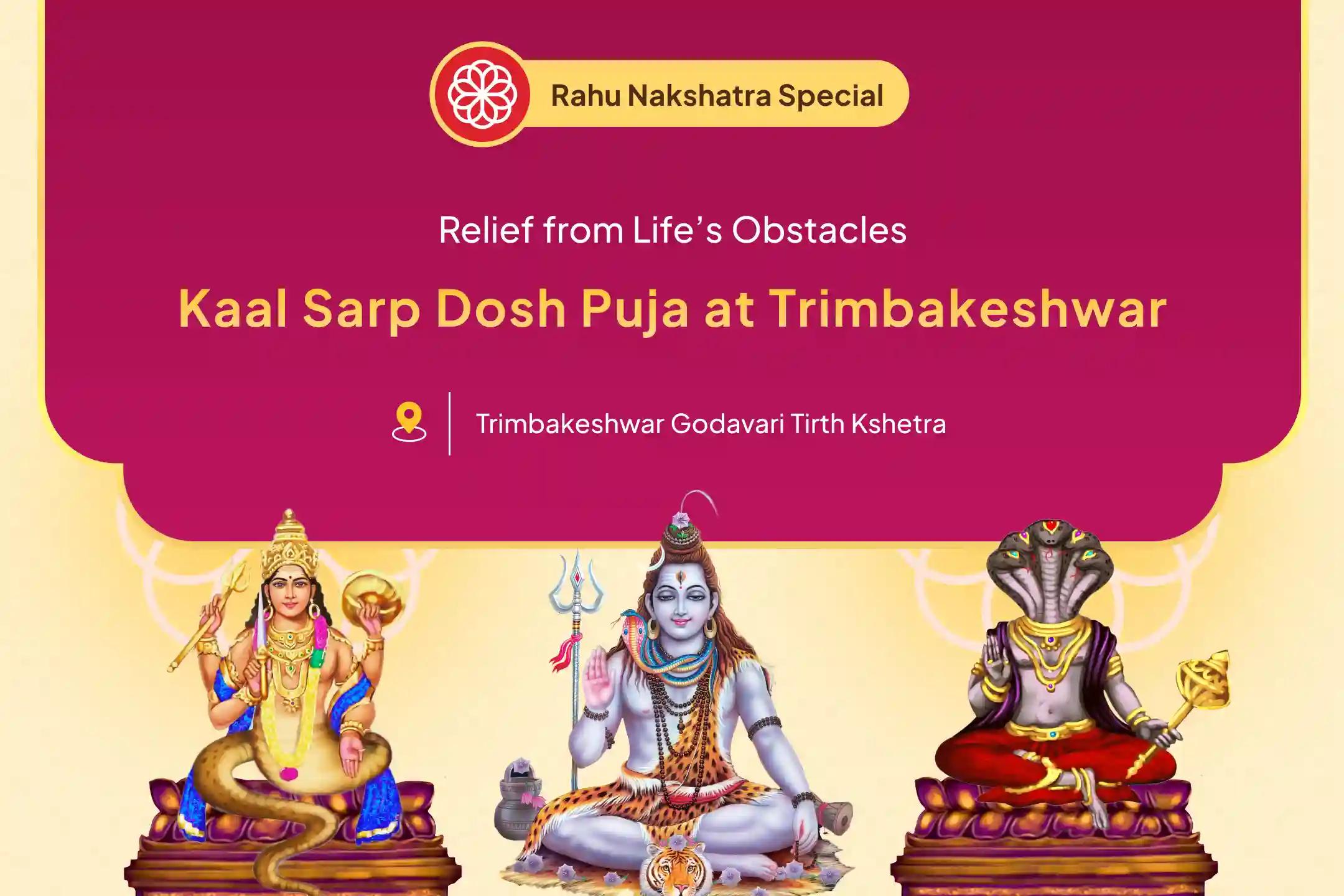 Kaal Sarp Dosh Shanti Puja at Trimbakeshwar Godavari Teerth Kshetra for seeking relief from the negative effects of Kaal Sarp Dosh and removing obstacles