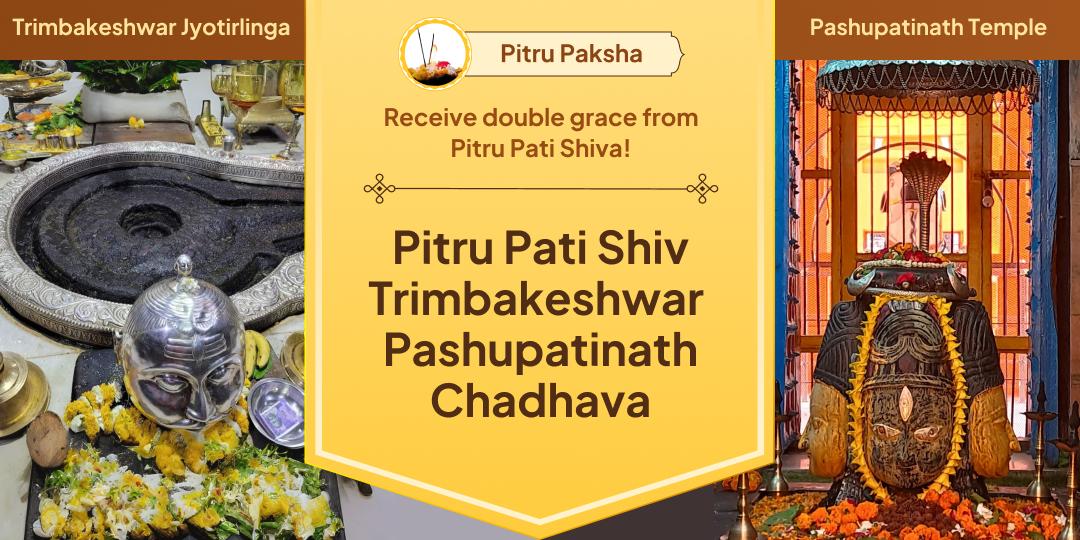 Receive blessings from all forefathers on this Pitru Paksha by seeking the divine path of Pitru Shanti with a sacred 2 Shiva temple Chadhava!