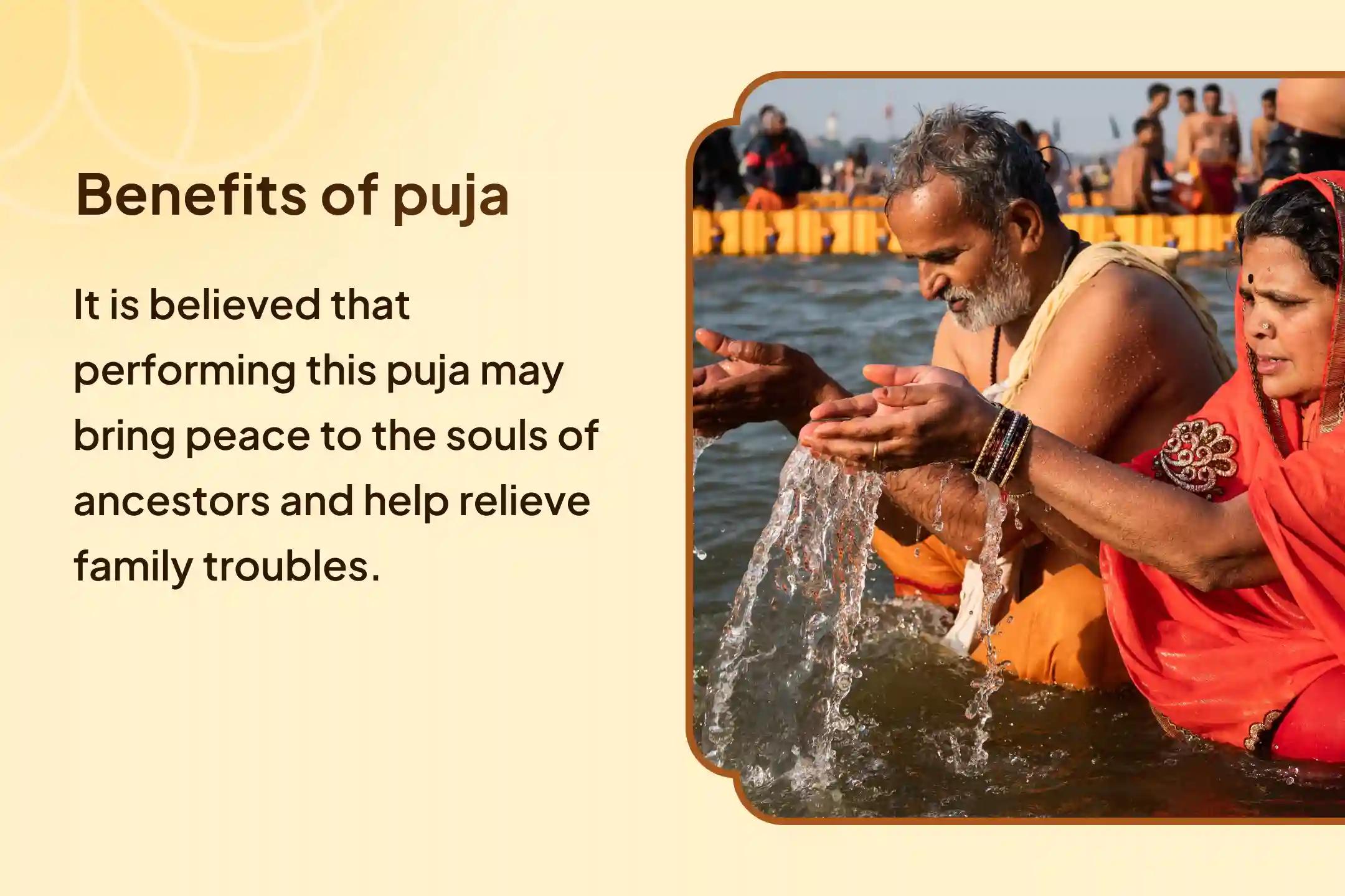 Pitru Shanti And Ganga Aarti Kashi Special Pitru Dosh Shanti Mahapuja and Kashi Ganga Aarti for peace of ancestors' souls and resolving family disputes