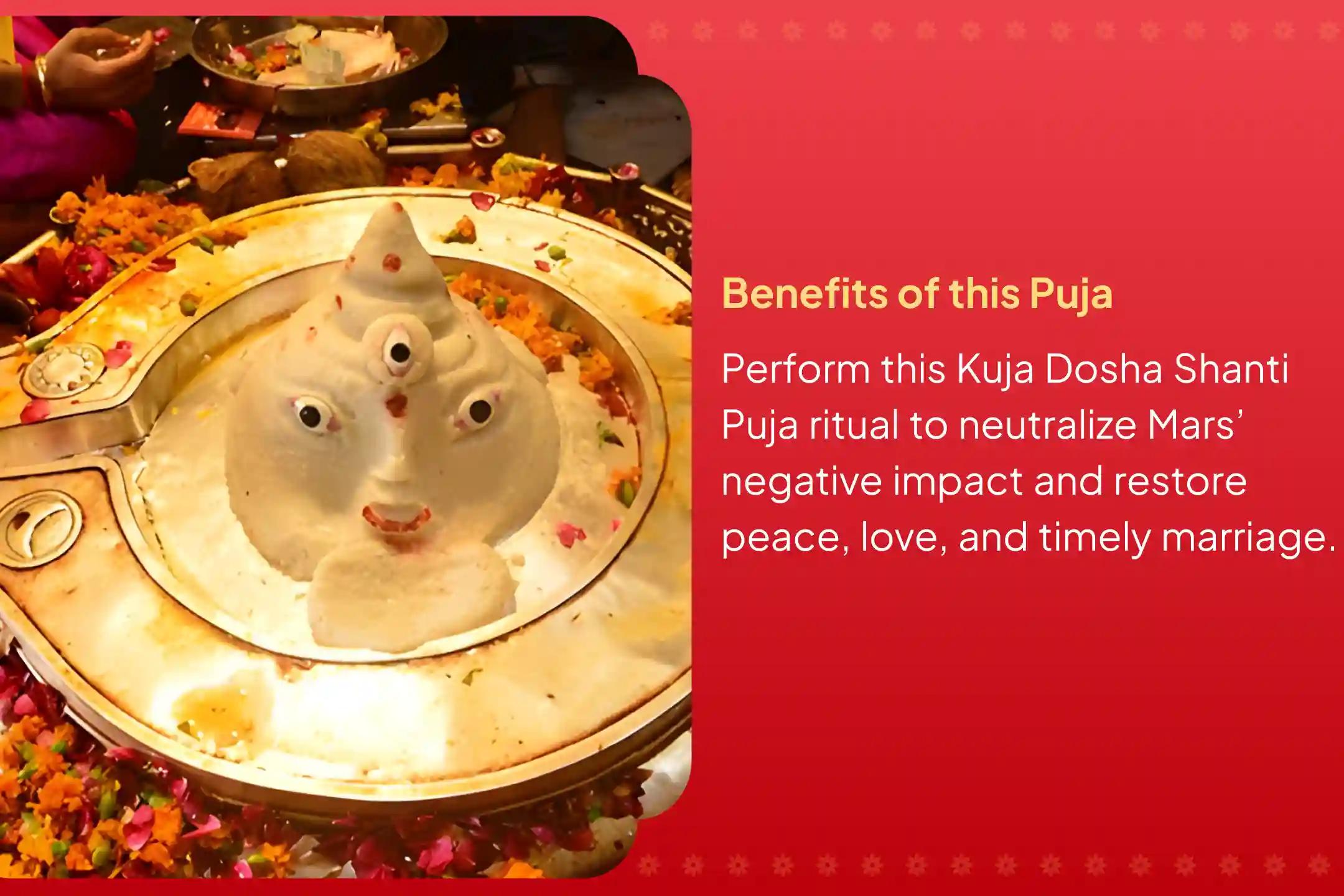 Join the Birthplace of Mangal Temple Special Kuja Dosha Shanti Puja, Peepal Tree Puja for overcoming marriage delays and attaining relationship bliss.