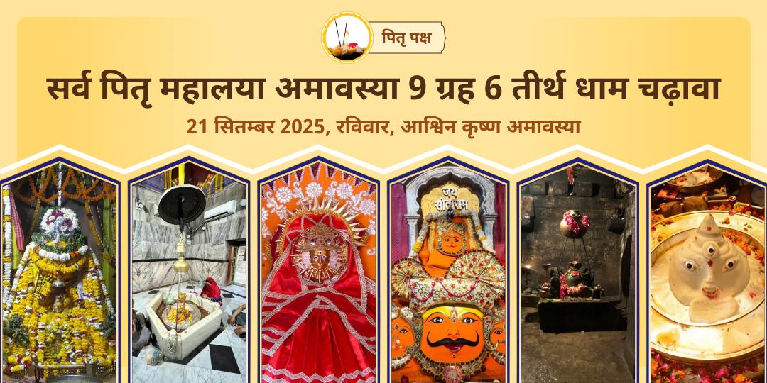 सर्व पितृ महालया अमावस्या कुंडली 9 ग्रह-पितृ दोष शांति 6 धाम चढ़ावा