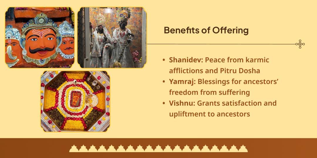 Pitru Paksha Chaturdashi Vishnu, Yam, Shani 3 Temple Chadhava