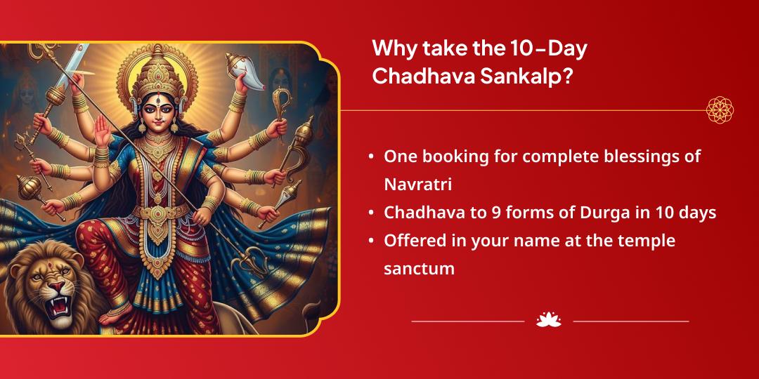 Maha Navratri 10 Day Pratyek Din Durga Swaroop Chadhava Sankalp