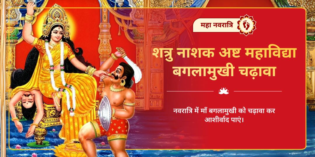 महा नवरात्रि शत्रु नाशक अष्ट महाविद्या बगलामुखी चढ़ावा