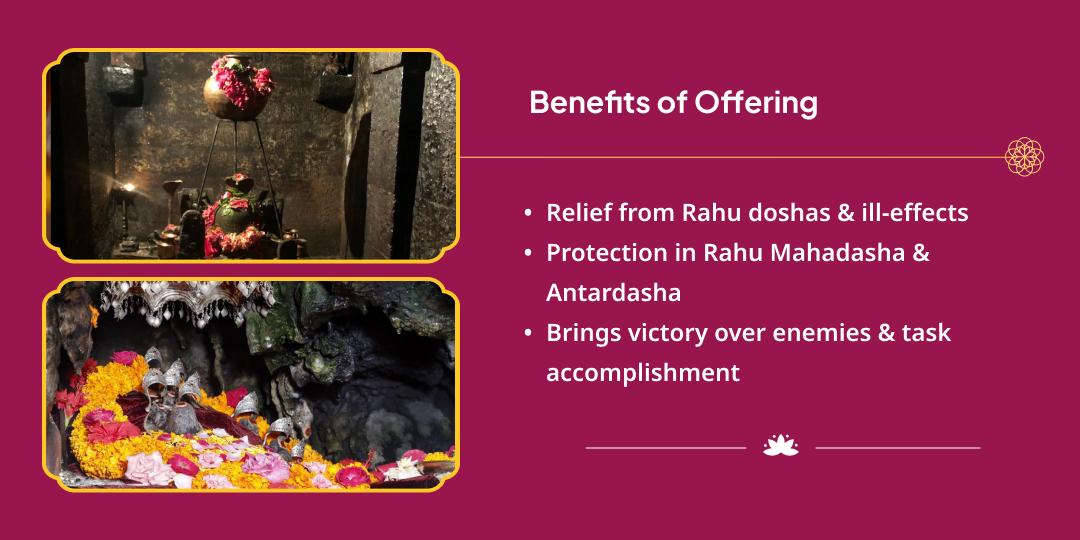 Maha Navratri Rahu Niyantrak Maa Durga & Rahu Paithani Dual Temple Chadhava
